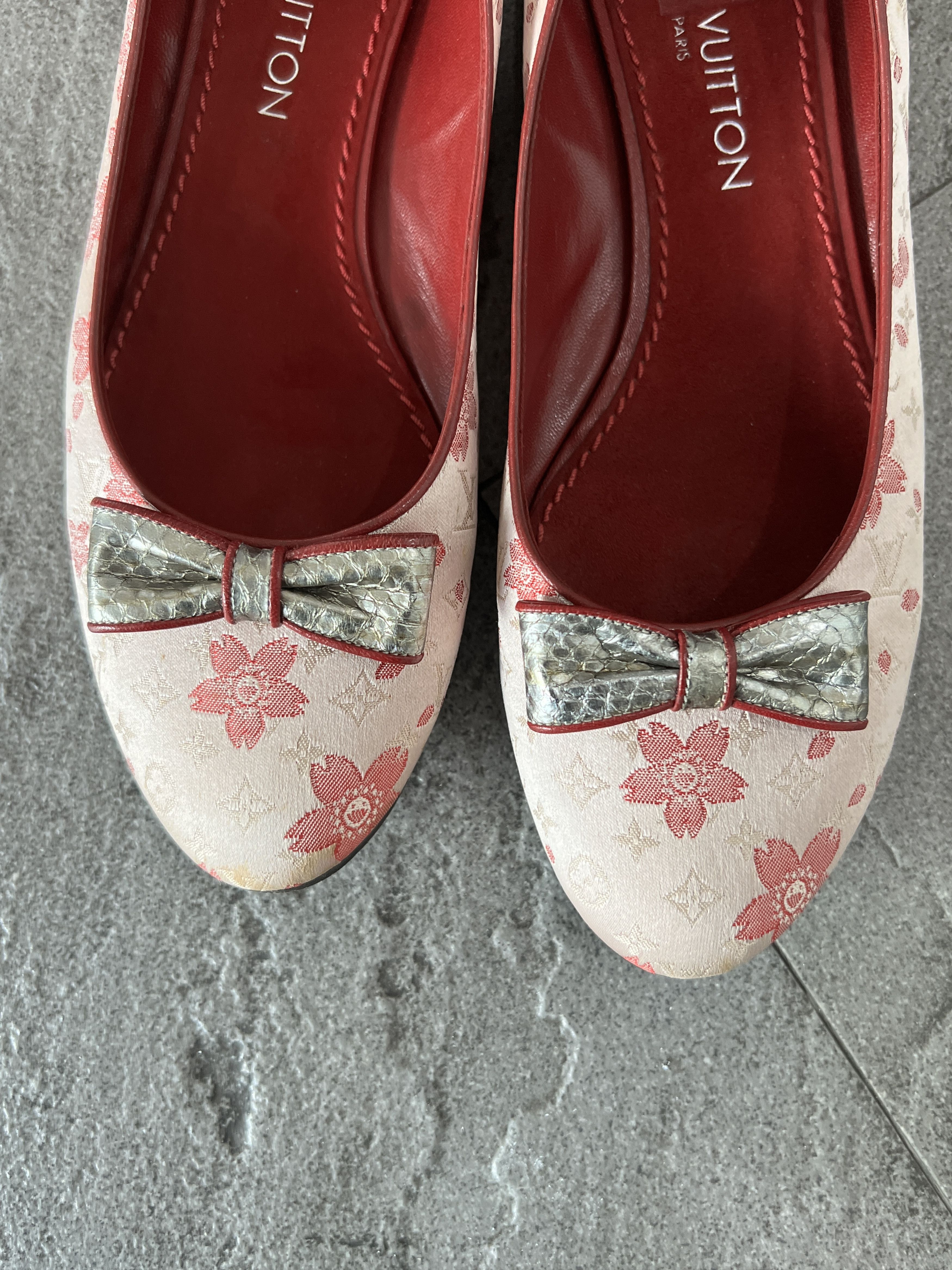 Louis Vuitton Louis Vuitton Floral Ballet Flats Pink Bow EU38 Size US 8 / IT 38 - 5 Thumbnail