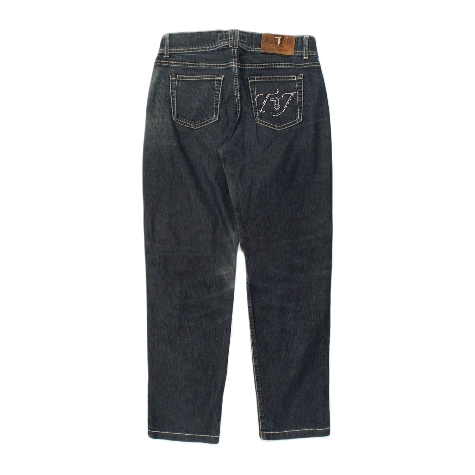 Trussardi TRUSSARDI Womens Tapered Jeans Blue Cotton W27 L28 Size 27" / US 4 / IT 40 - 2 Thumbnail