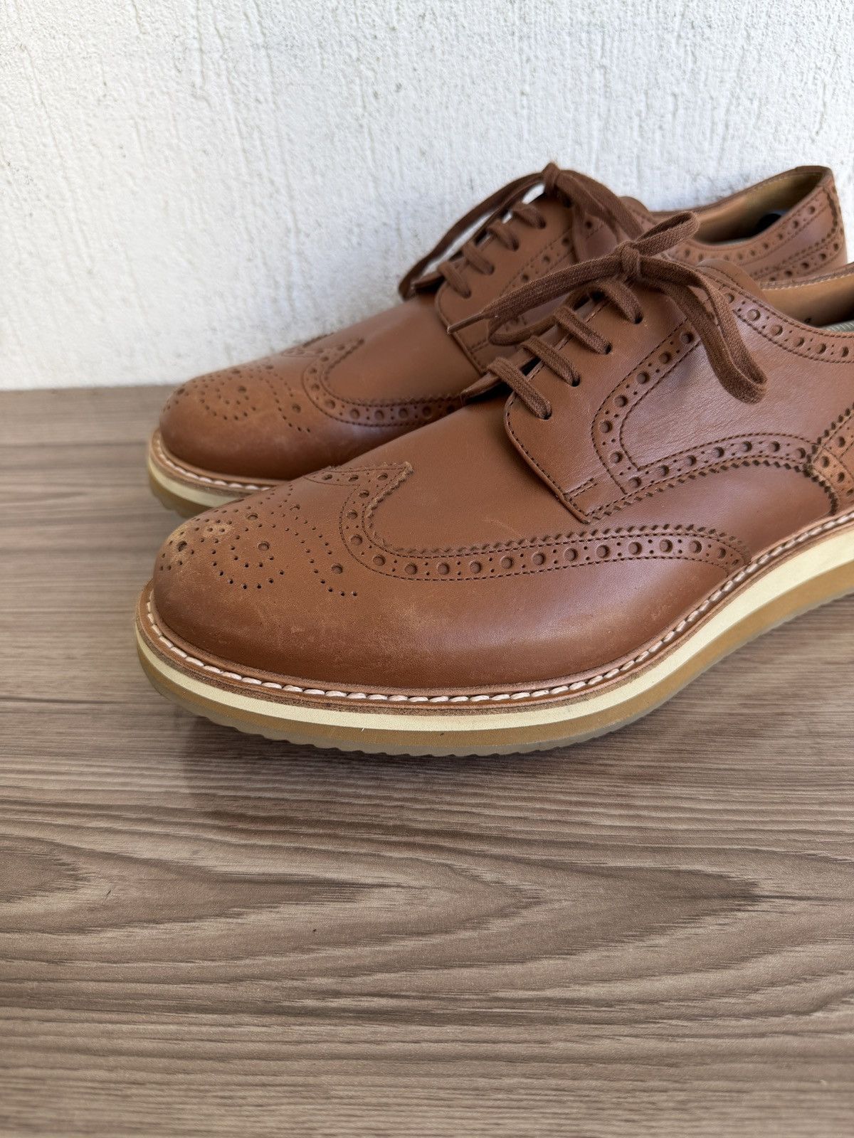 Prada Wingtip brogue derby Size US 10 / EU 43 - 2 Thumbnail