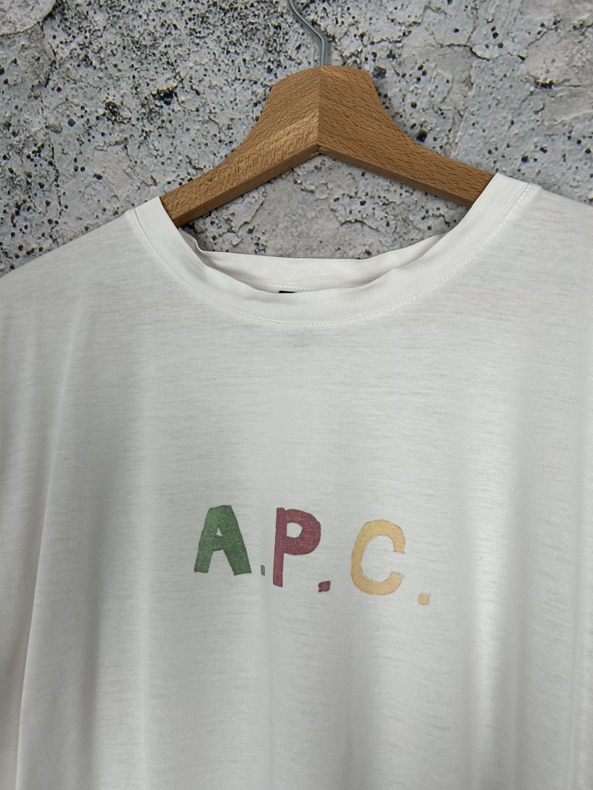 A.P.C. A.P.C. Paris Logo Graphic Tee Designer Streetwear Minimalist Size US XL / EU 56 / 4 - 3 Thumbnail