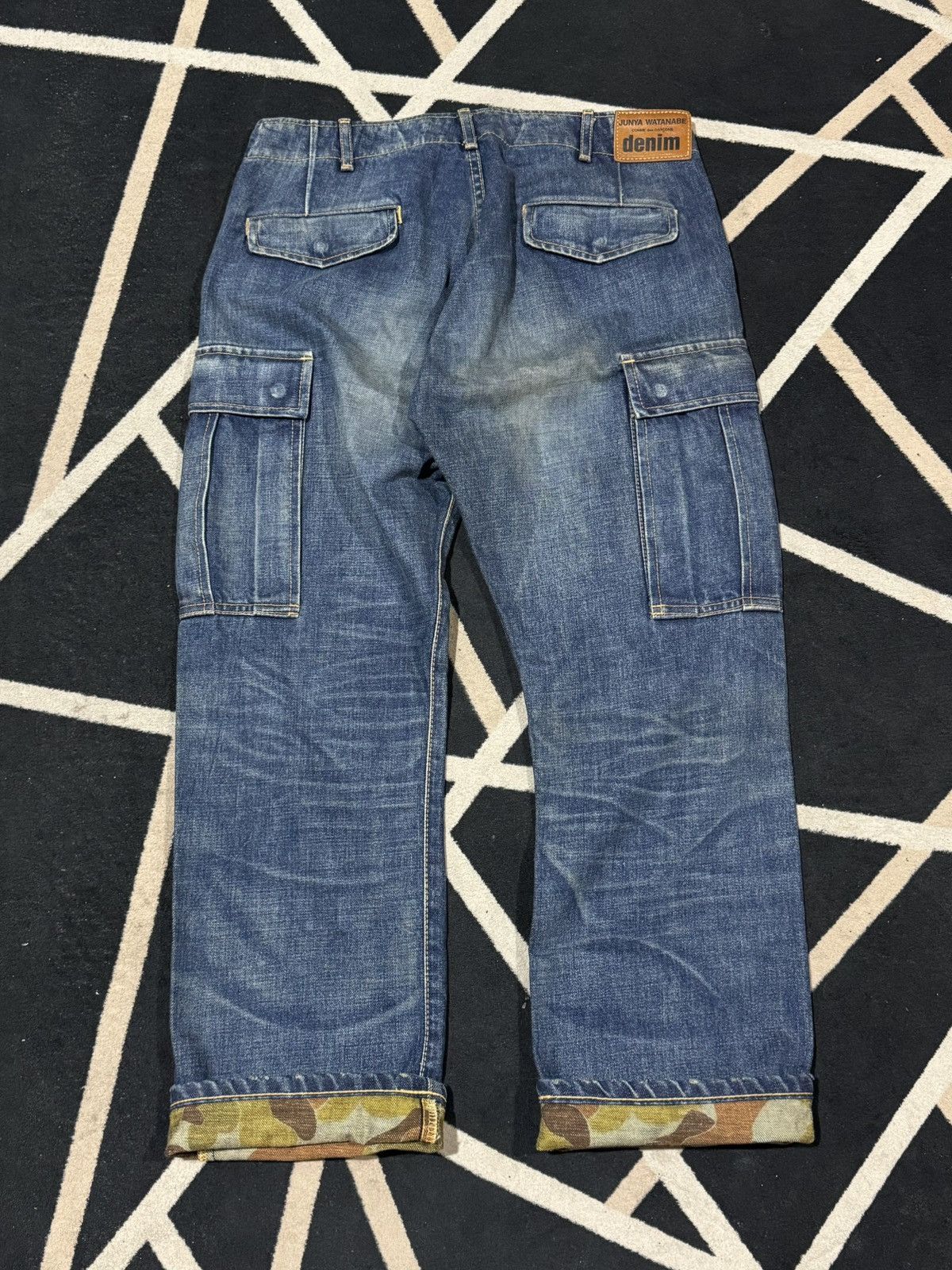 Junya Watanabe Junya Watanabe Comme Des Garcons Camouflage Denim Cargo Size US 30 / EU 46 - 2 Thumbnail