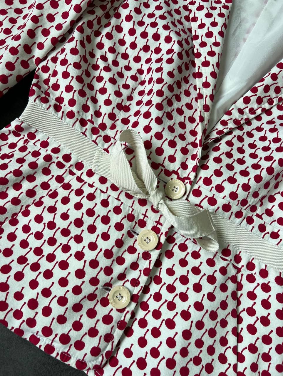 Moschino Moschino cherry Overprinted vintage blazer jacket Size XL / US 12-14 / IT 48-50 - 4 Thumbnail