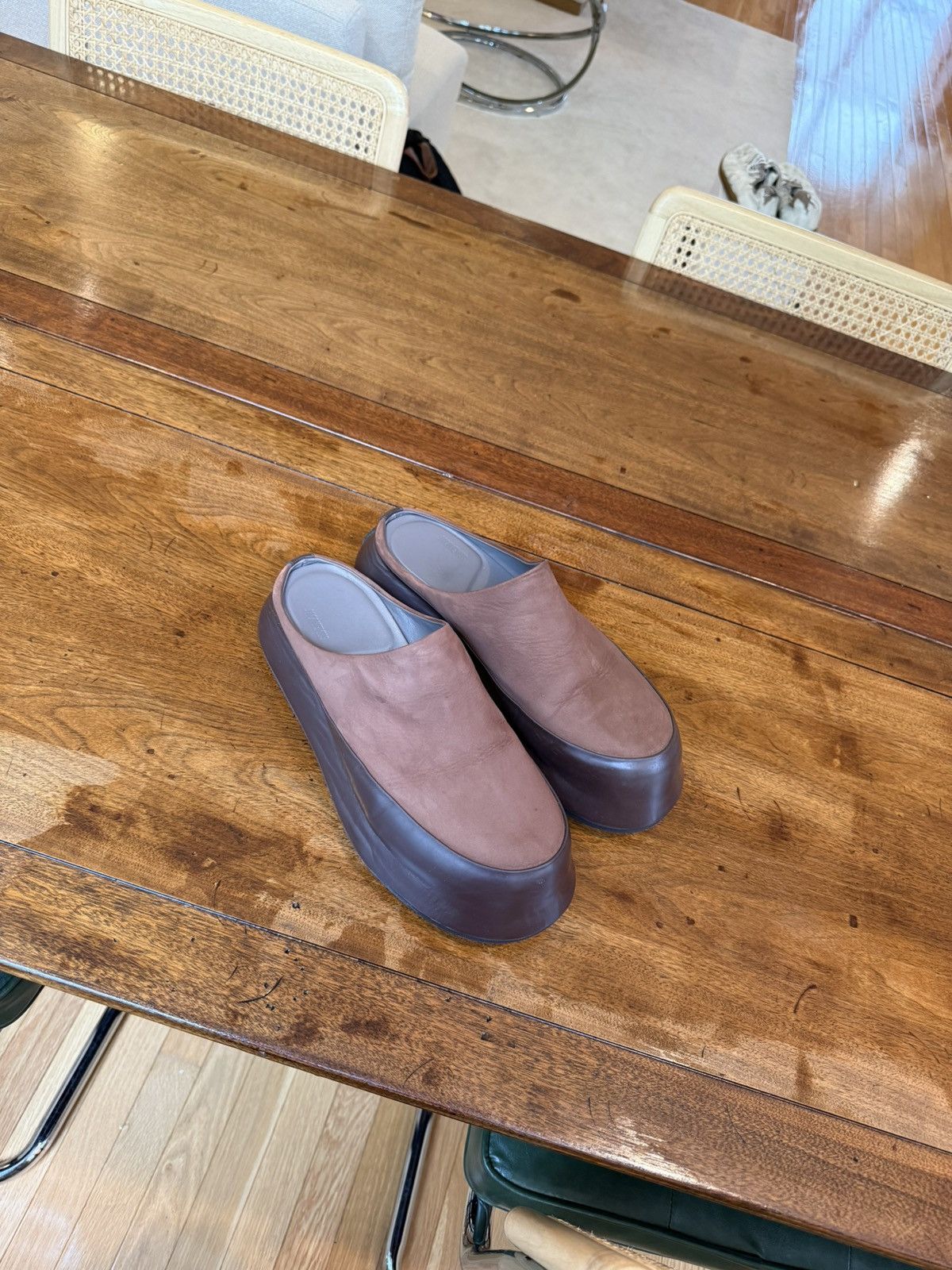 Jacquemus Jacquemus Brown Le Raphia 'Les Mules Goia' Mules Size US 10 / EU 43 - 1 Thumbnail