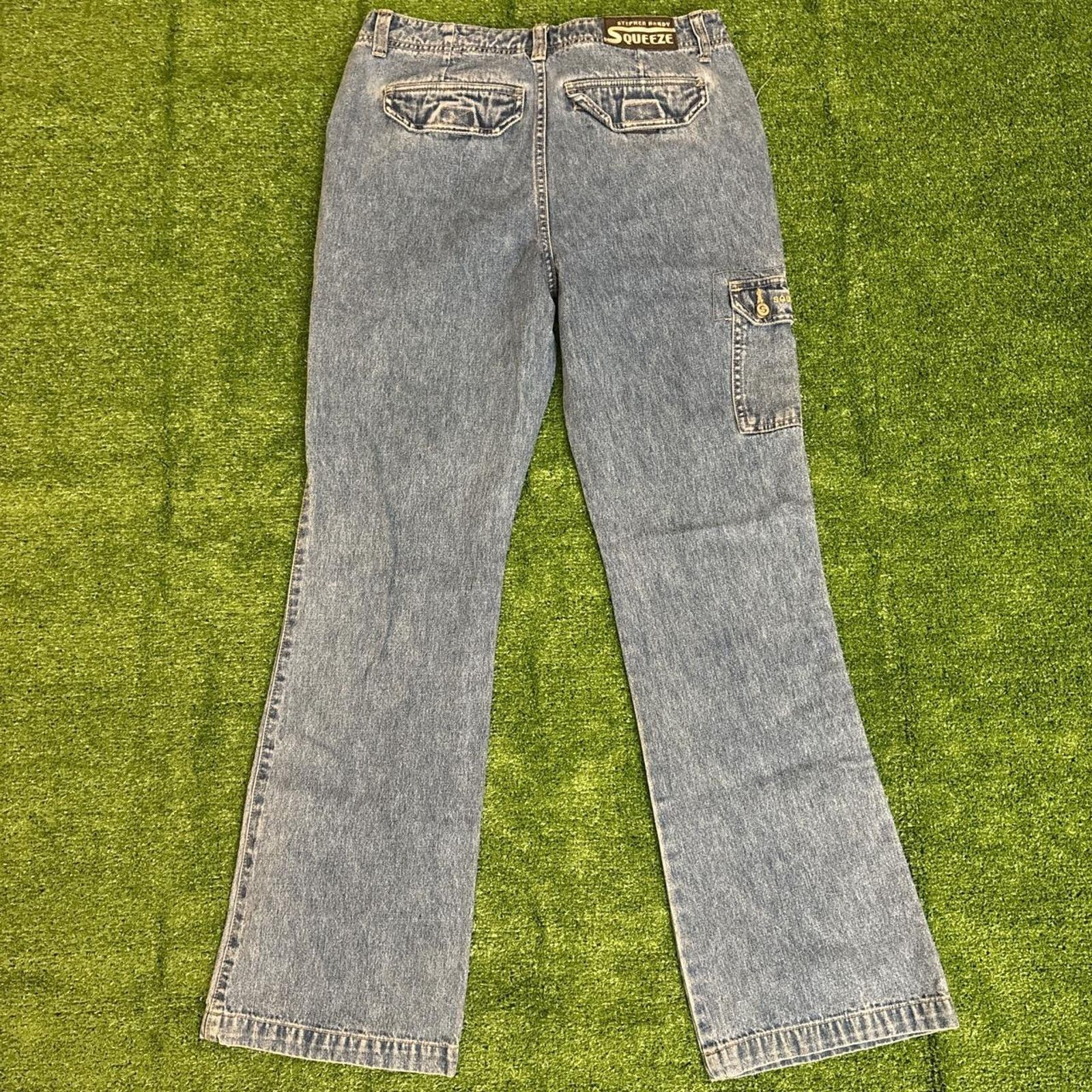 Other Women’s Retro Stephen Hardy Squeeze Denim Utility Jeans Size 29" - 3 Thumbnail