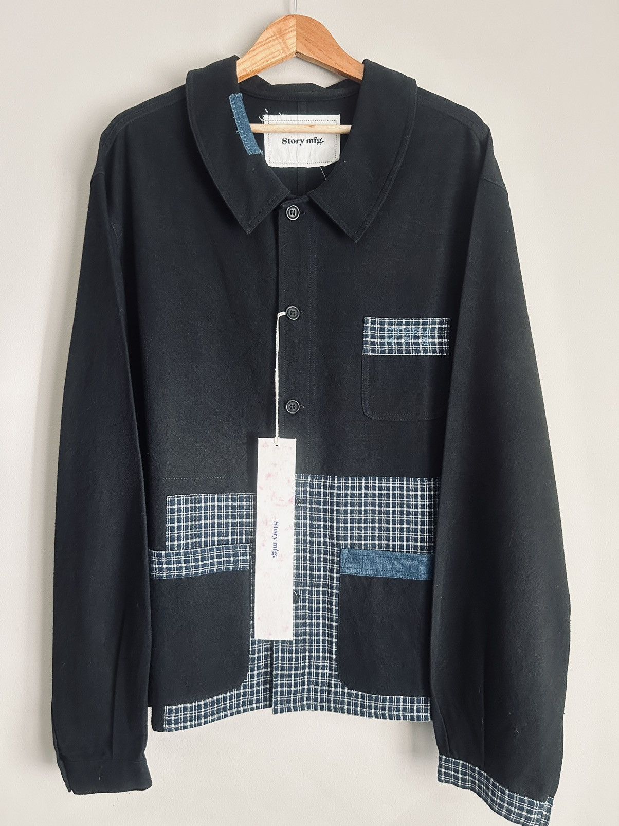 Story Mfg. Story Mfg. Scarecrow Patchwork French Jacket Size US XL / EU 56 / 4 - 1 Thumbnail