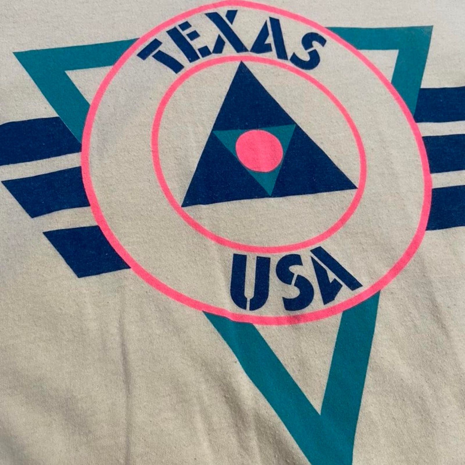 Vintage 80s texas usa single stitch tee shirt yellow Size US M / EU 48-50 / 2 - 4 Thumbnail