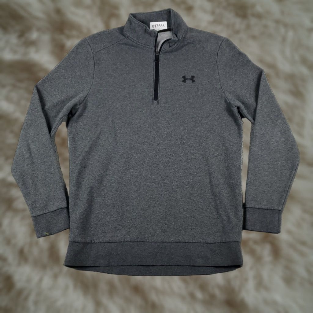 Under Armour Under Armour Mens Small Gray Quarter Zip Sweater Pullover Size US S / EU 44-46 / 1 - 1 Thumbnail