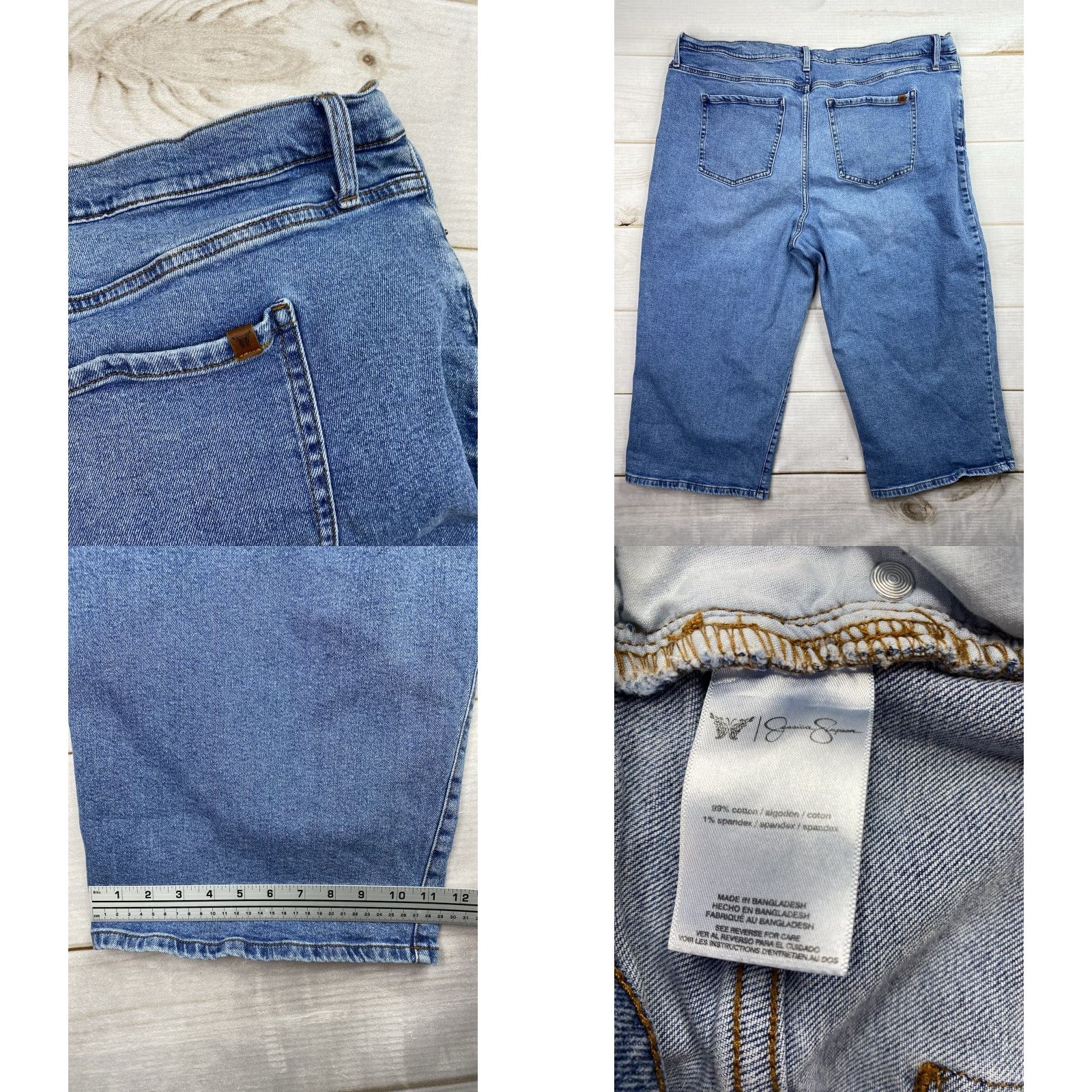 Jessica Simpson Jessica Simpson Jeans Womens 22W Primrose High Rise Wide-Leg Crop Stretch Benign Bohemian Vintage: No Size 40" / US 18 - 8 Thumbnail