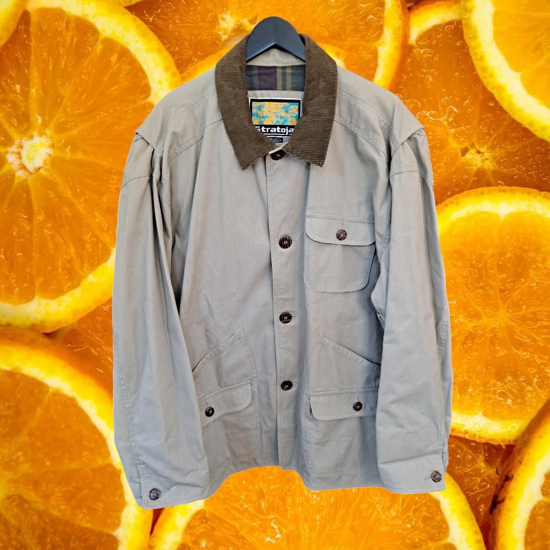 Other Stratojat Tan Flannel Lined Corduroy Collar Button Up Chore Size US L / EU 52-54 / 3 - 1 Thumbnail