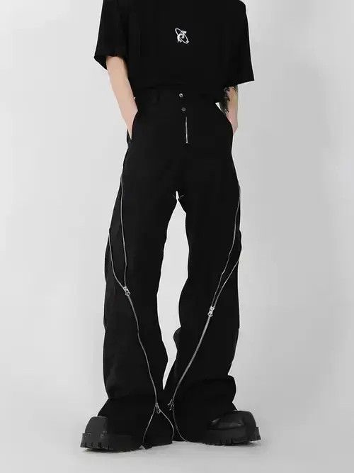 Jean Zipper Design Loose Street Hip Hop Casual Pants Size 34 Size US 34 / EU 50 - 4 Thumbnail