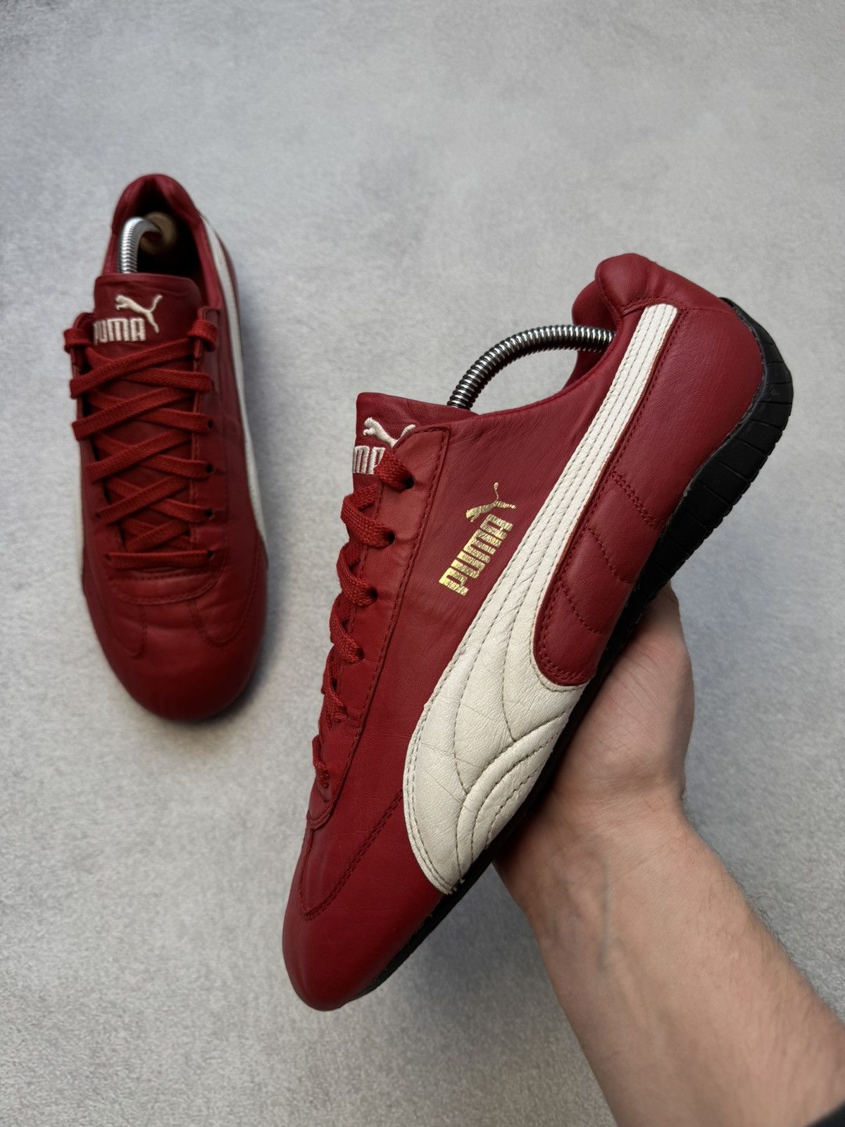 Puma Vintage Puma Speedcat Red Leather Sneakers Hype y2k US10 Size US 10 / EU 43 - 5 Thumbnail
