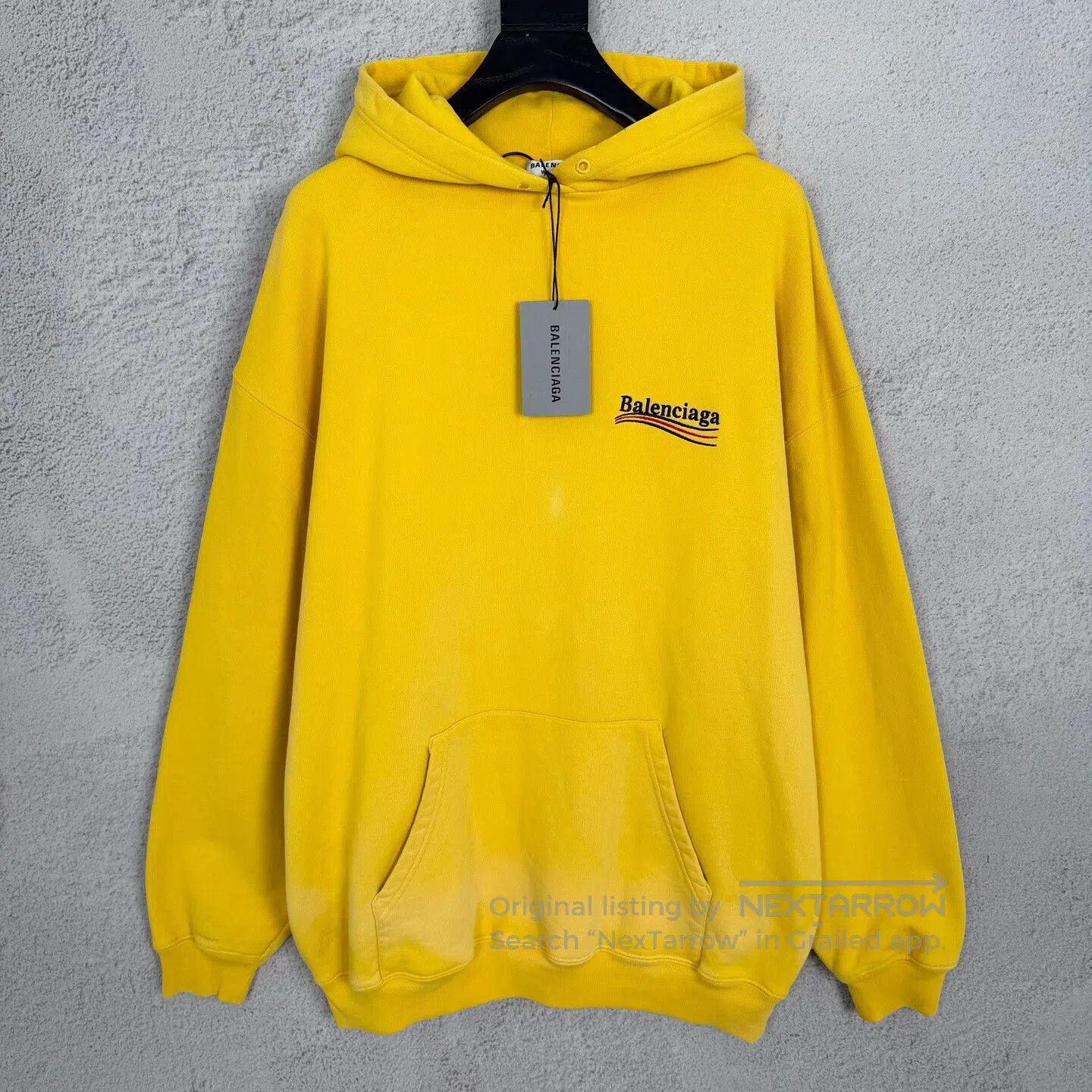Balenciaga Balenciaga Micro-logo Embroidered Sport Hoodie with Standa Size US L / EU 52-54 / 3 - 1 Thumbnail