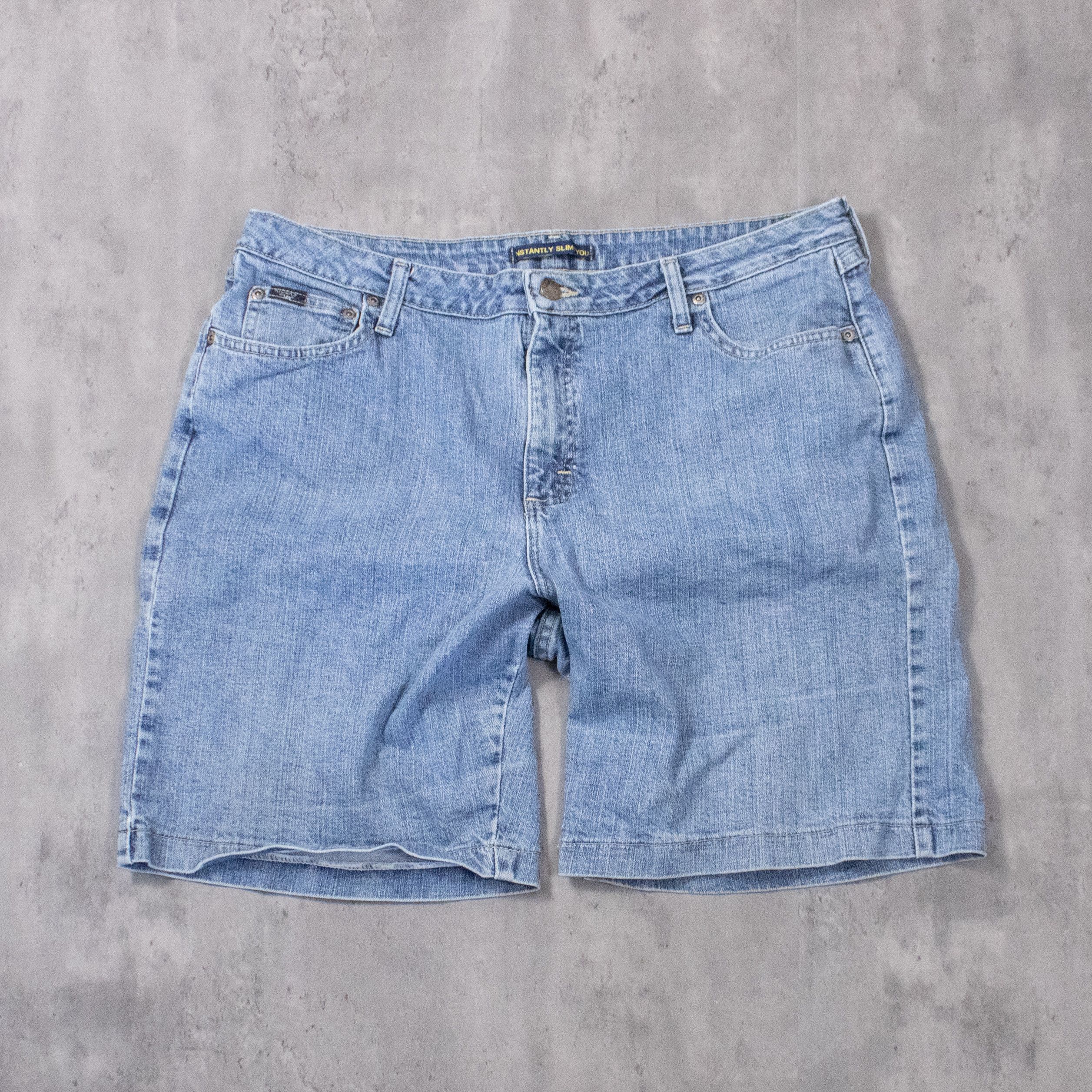 Lee Y2K 2000's Lee Rider Lightwash Baggy Fit Jorts Denim Shorts Size US 37 - 3 Thumbnail