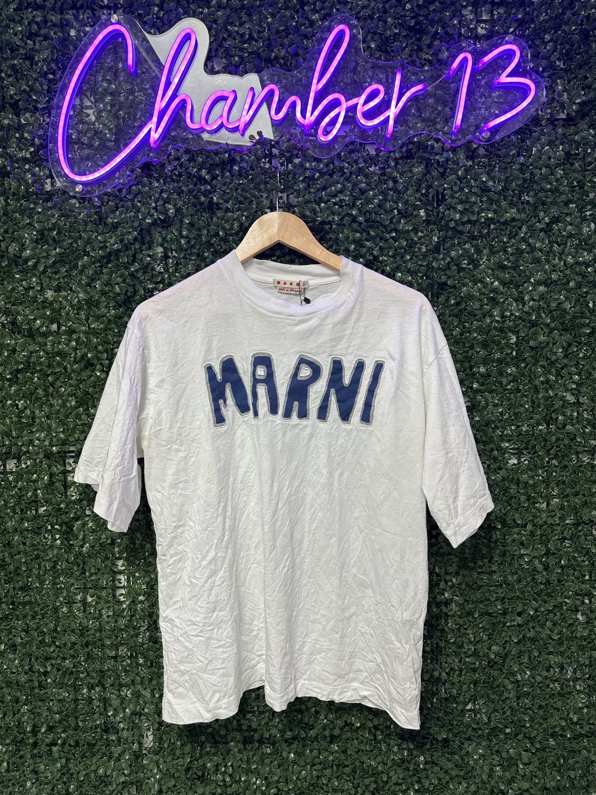 Marni Marni white tee Size US L / EU 52-54 / 3 - 1 Thumbnail
