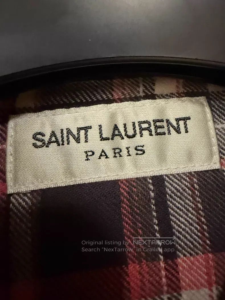 Saint Laurent Paris Saint Laurent Paris Gradient Patchwork Cat Eye Button Shir Size US XS / EU 42 / 0 - 2 Thumbnail
