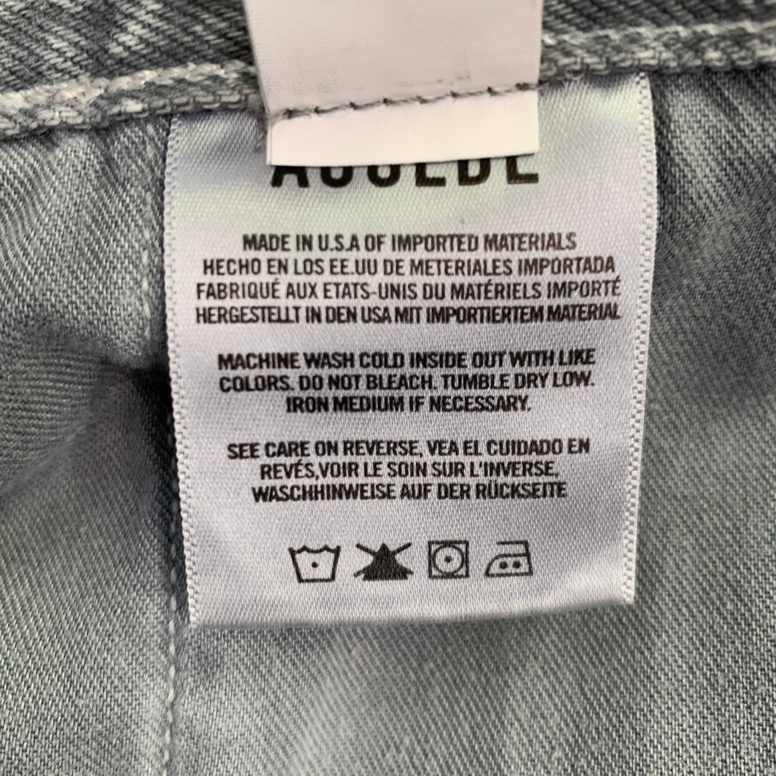 Agolde AGOLDE Size 34 Rex Grey Cotton Denim Cargo Shorts Size US 34 / EU 50 - 6 Thumbnail