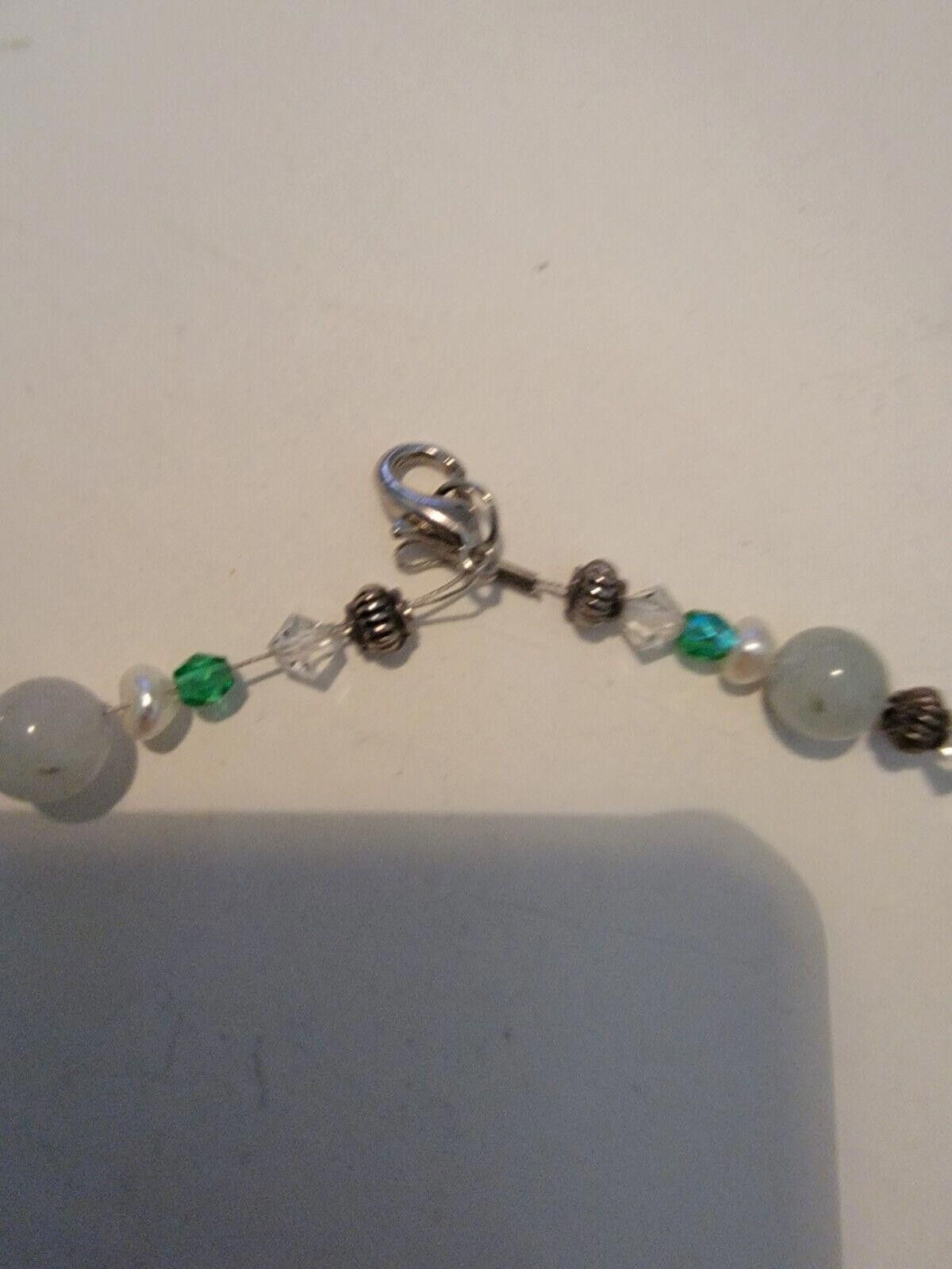 The Unbranded Brand Multi Color Beaded Bracelet Green Blue Crystal Size ONE SIZE - 5 Thumbnail