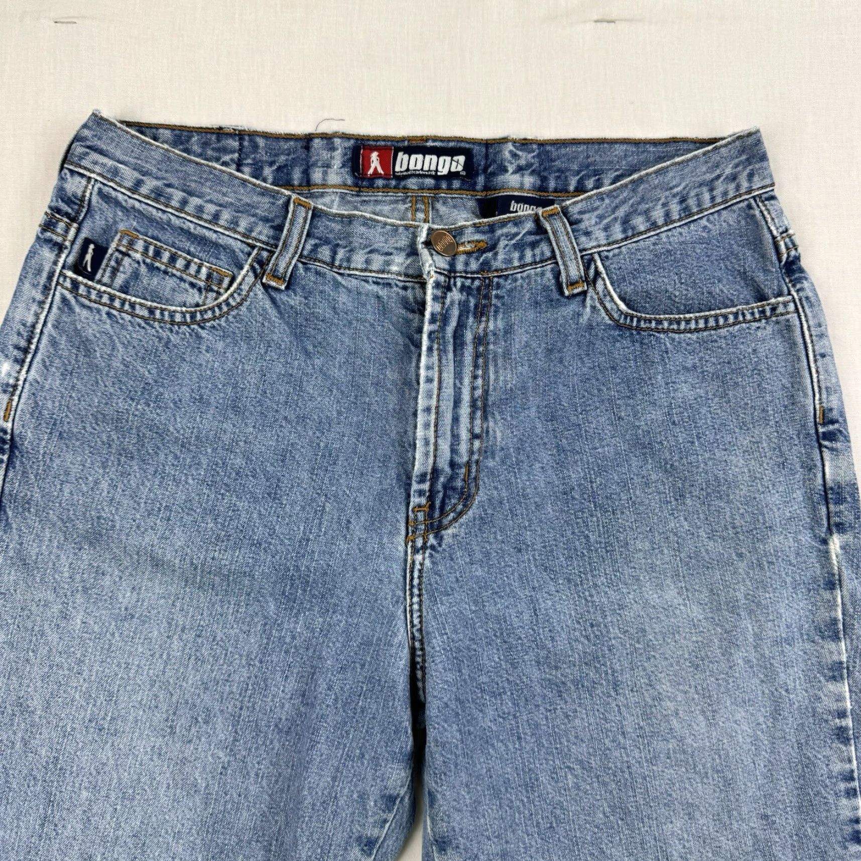Vintage Vintage Bongo Capri Jeans Womens 9 Blue Y2K Hipster Punk Skater 90s USA Made Size 30" / US 8 / IT 44 - 4 Thumbnail
