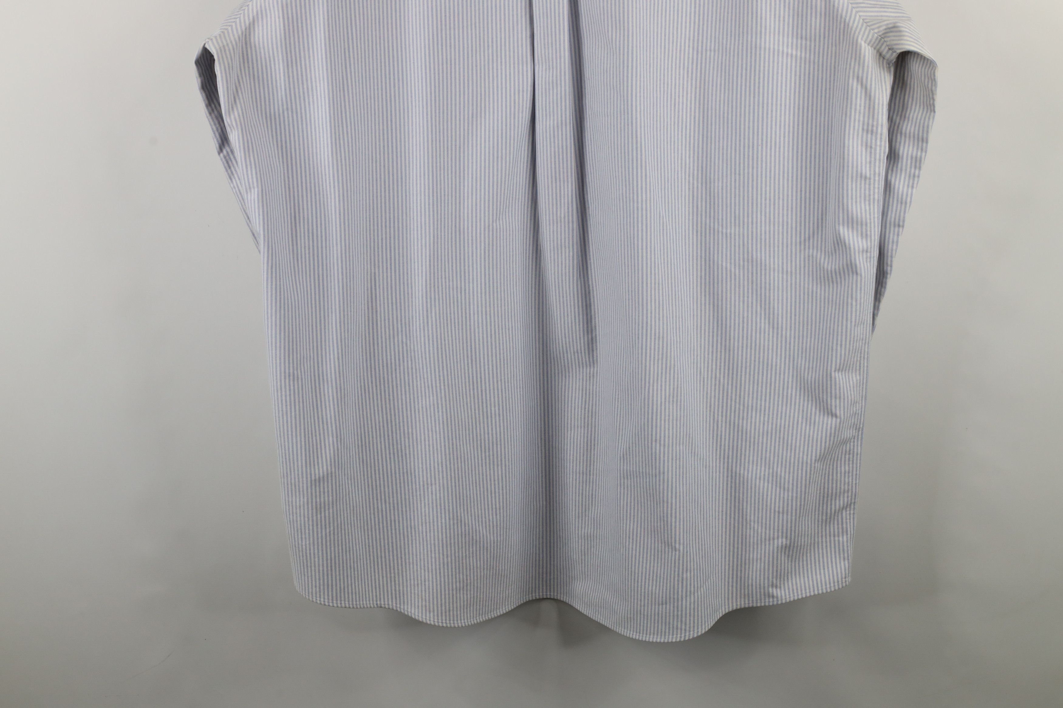 L.L. Bean × Vintage Vintage 90s LL Bean Oxford Pinstriped Button Down Shirt Size US L / EU 52-54 / 3 - 13 Thumbnail