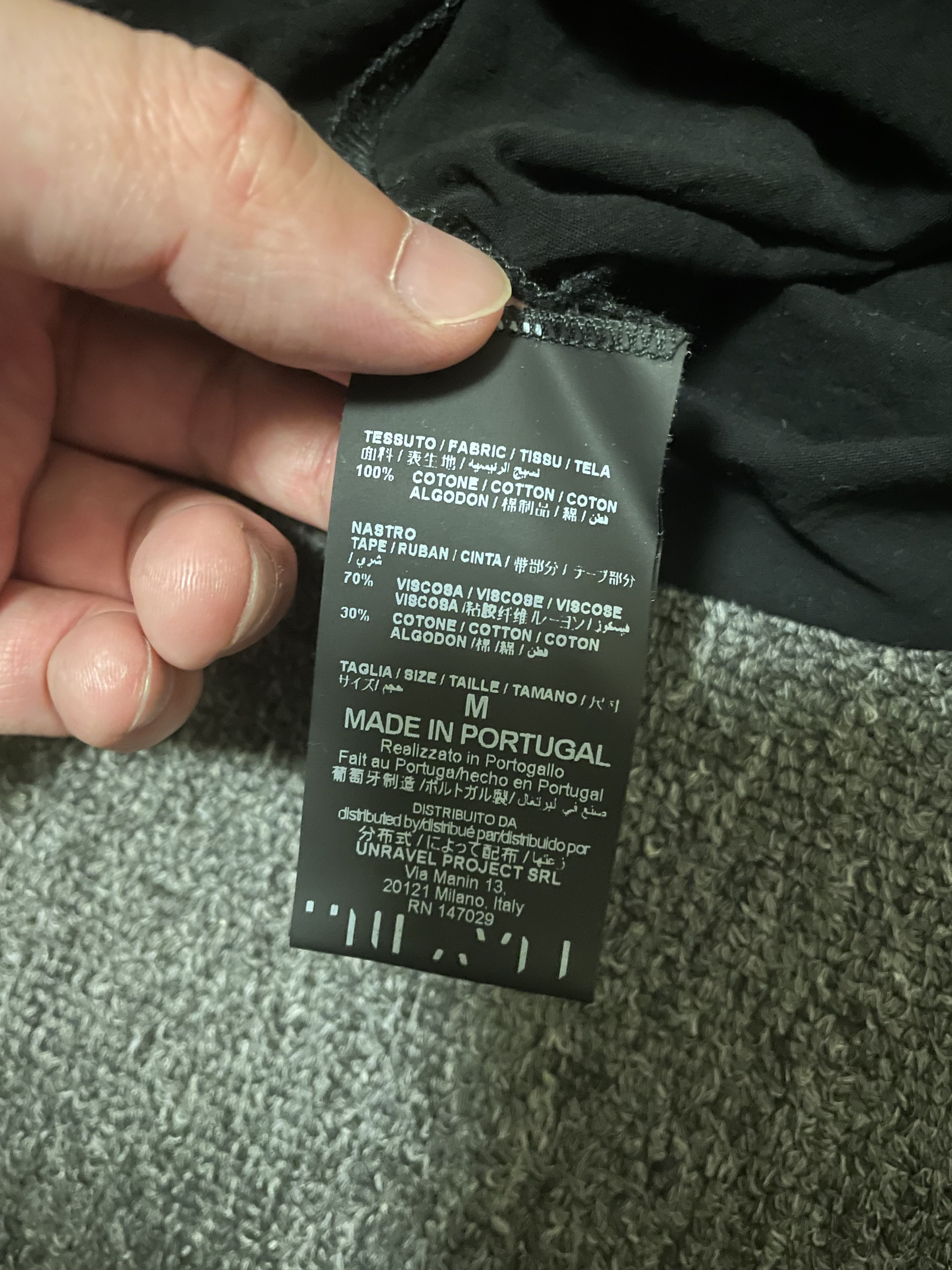 Unravel Project Unravel Project knife damage long sleeve t shirts size M Size US M / EU 48-50 / 2 - 6 Thumbnail
