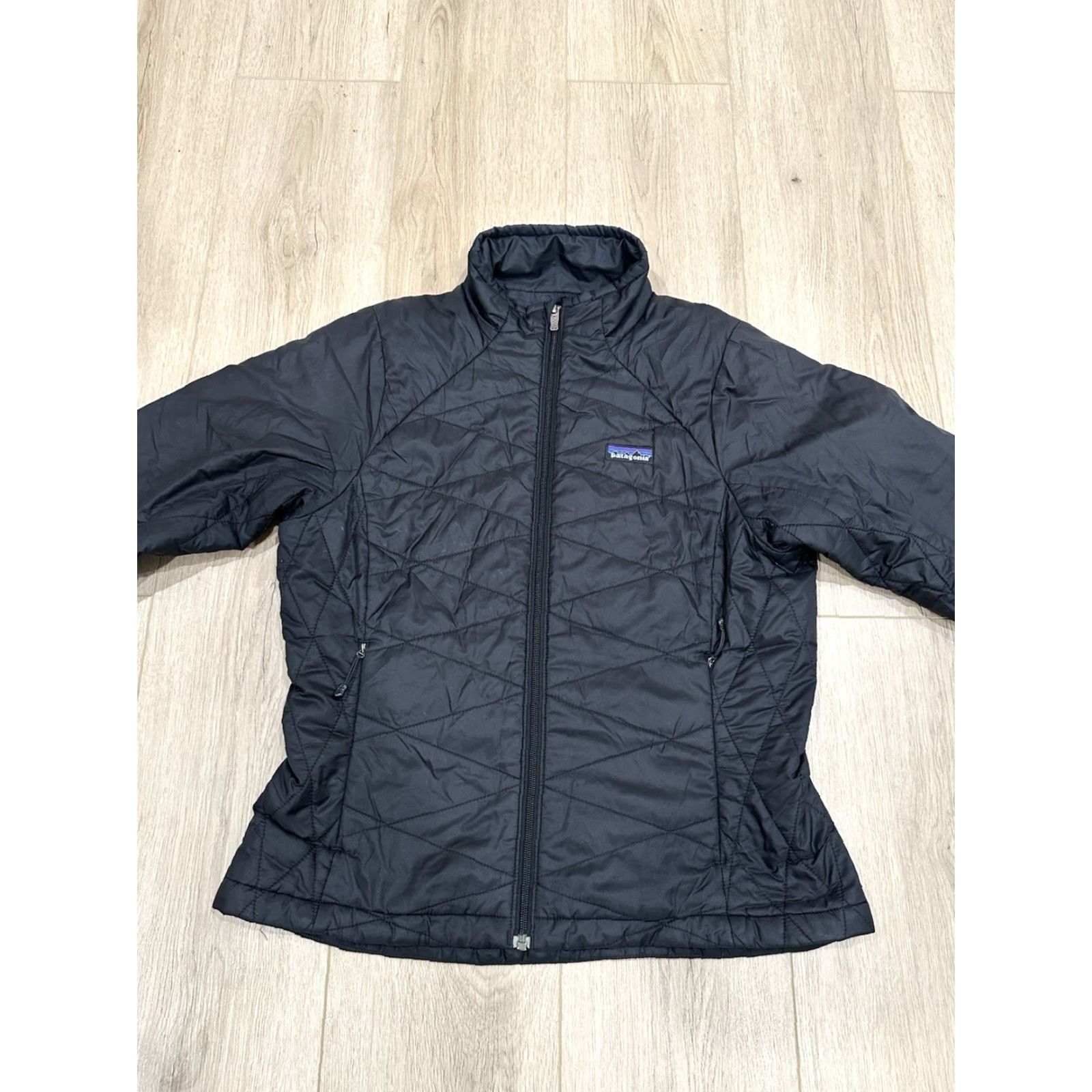 Patagonia Patagonia Women's Micro Puff Jacket Black M PrimaLoft Zip 500 DWR Short Solid Pattern Casual Winter Fall Spring Coat Size M / US 6-8 / IT 42-44 - 3 Thumbnail
