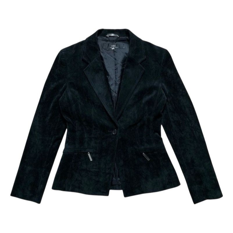 Japanese Brand Ined By Yohji Yamamoto Velvet Blazer Size US S / EU 44-46 / 1 - 1 Thumbnail