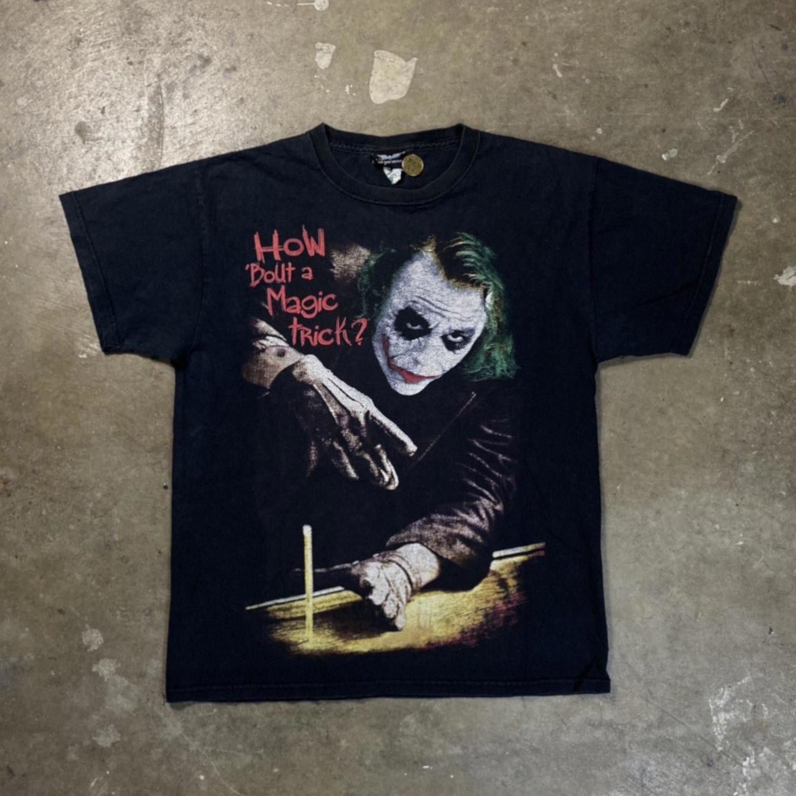 Other 2008 Dark Knight Joker "How Bout a Magic Trick?" T-Shirt Size US M / EU 48-50 / 2 - 1 Thumbnail