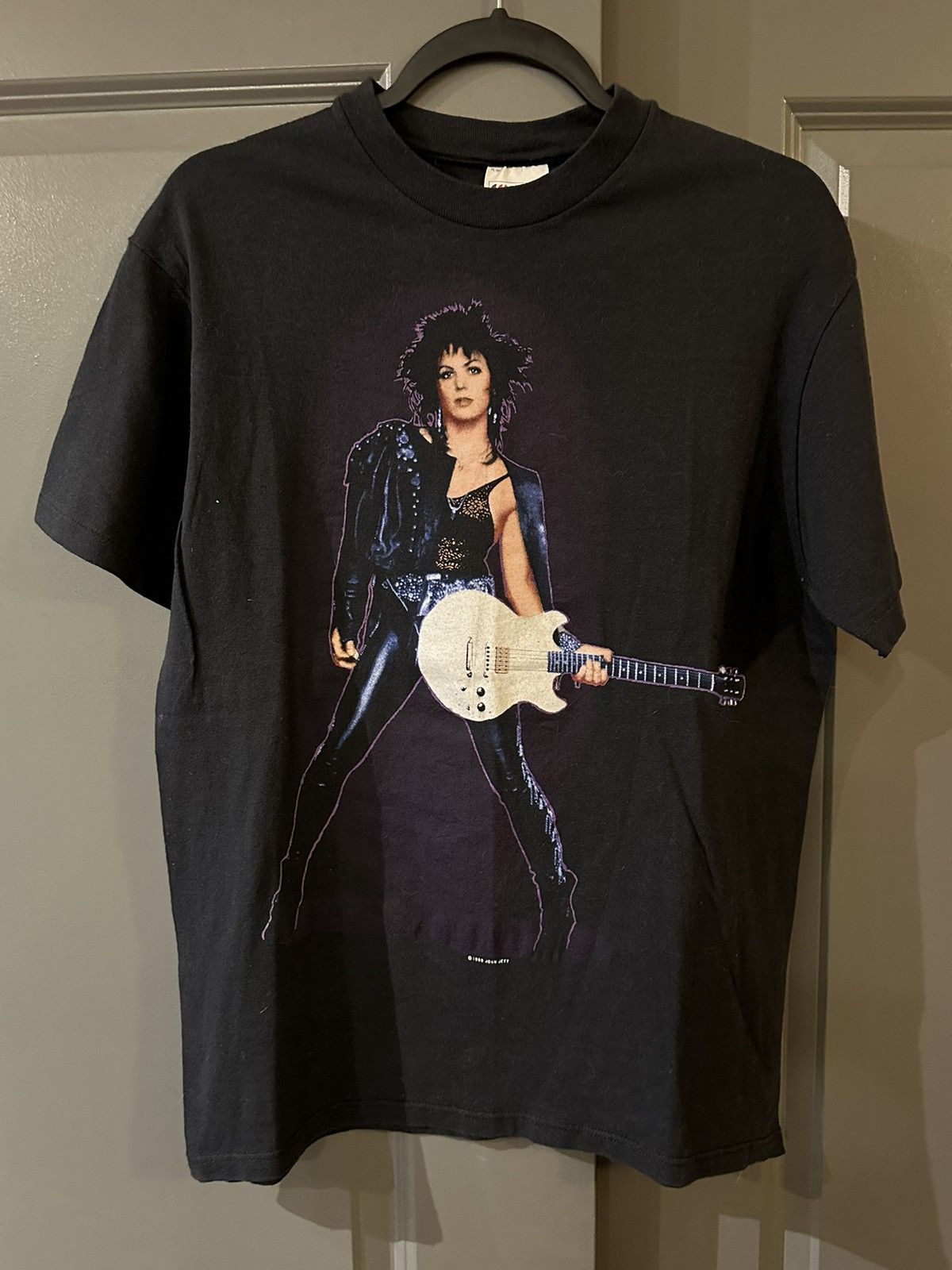image of Band Tees x Grail Vintage 1986 Joan Jett Promo Tour Grail Tee in Black, Men's (Size Large)