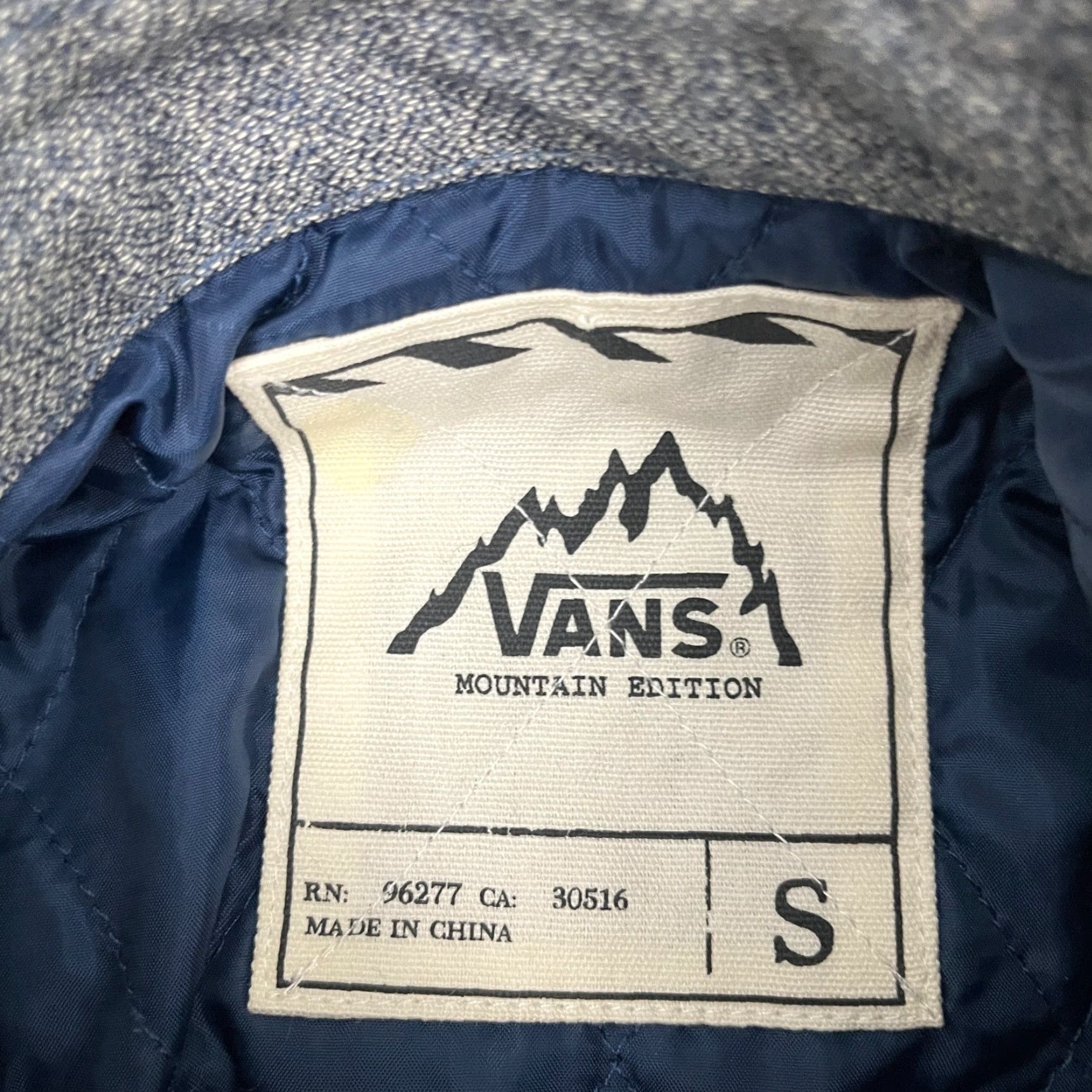 Vans Vans Mountain Expedition Santa Fe Mens S Gray Quilted Shirt Jacket Southwestern Jacket Size US S / EU 44-46 / 1 - 3 Thumbnail