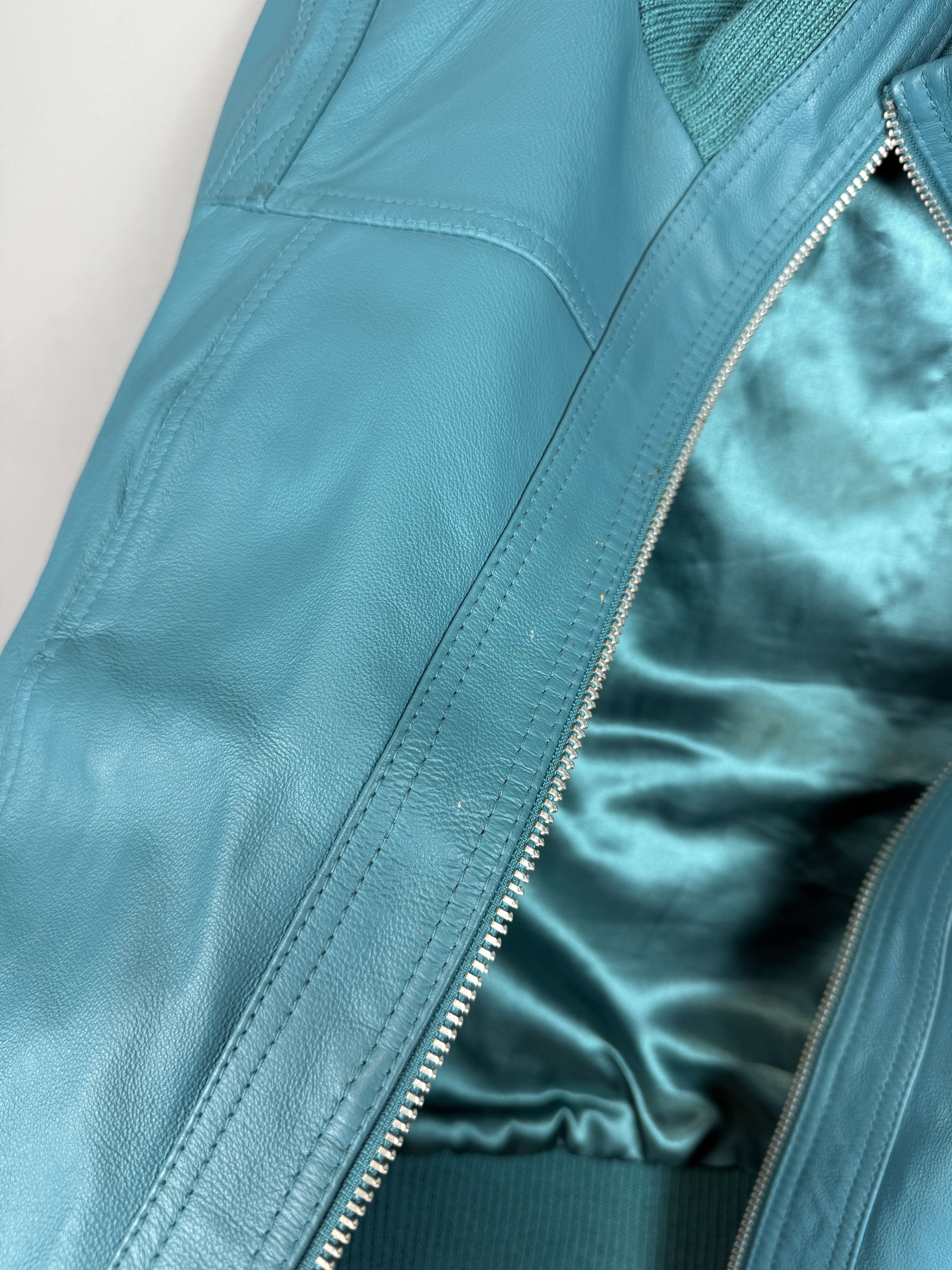 Genuine Leather × Vintage Vintage ICHI Leather Jacket Women Biker Short Real Leather Size S / US 4 / IT 40 - 11 Thumbnail
