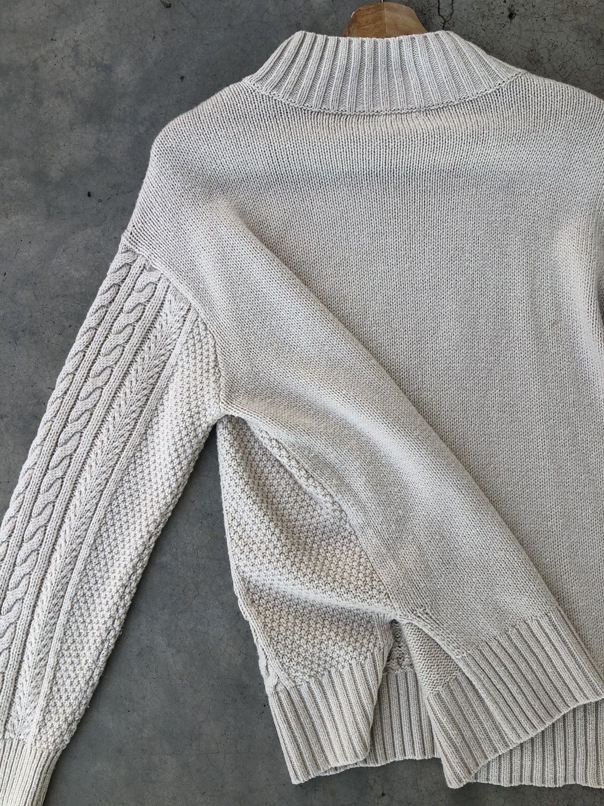 Aran Isles Knitwear × Designer × Homespun Knitwear GU Button Gold High Neck Knit Sweater Pullover Size US XL / EU 56 / 4 - 12 Thumbnail