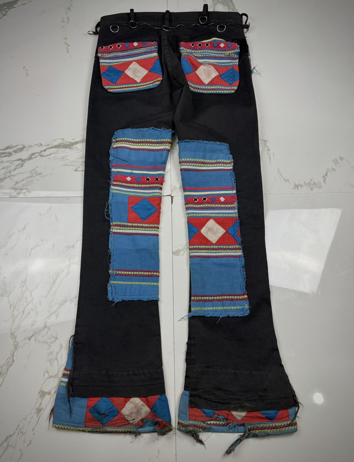 Undercover Undercover SS03 Ethnic Patchwork Scab Pants Size US 30 / EU 46 - 7 Thumbnail