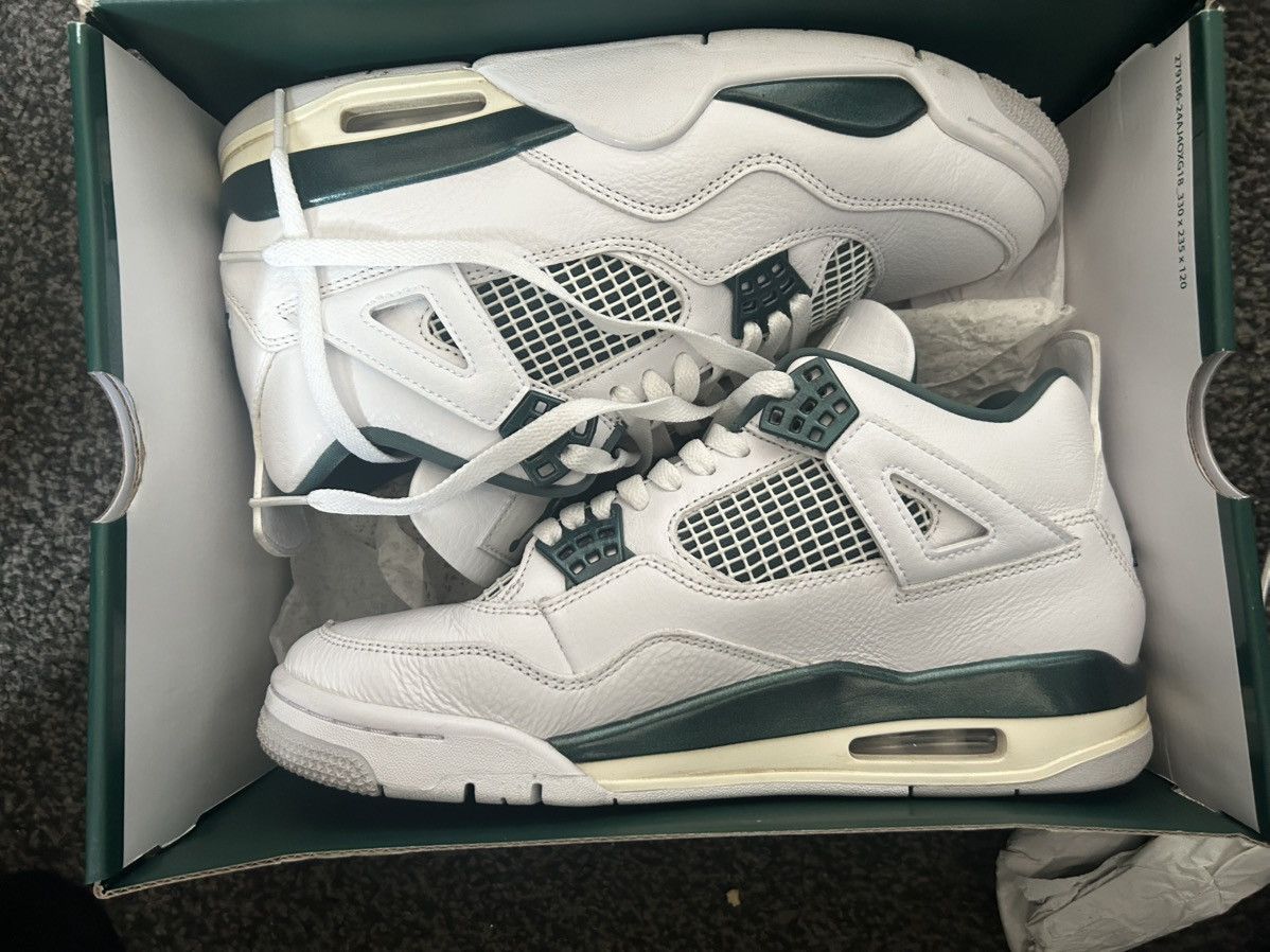 Jordan Brand Jordan 4 white/oxidised green Size US 9 / EU 42 - 1 Thumbnail