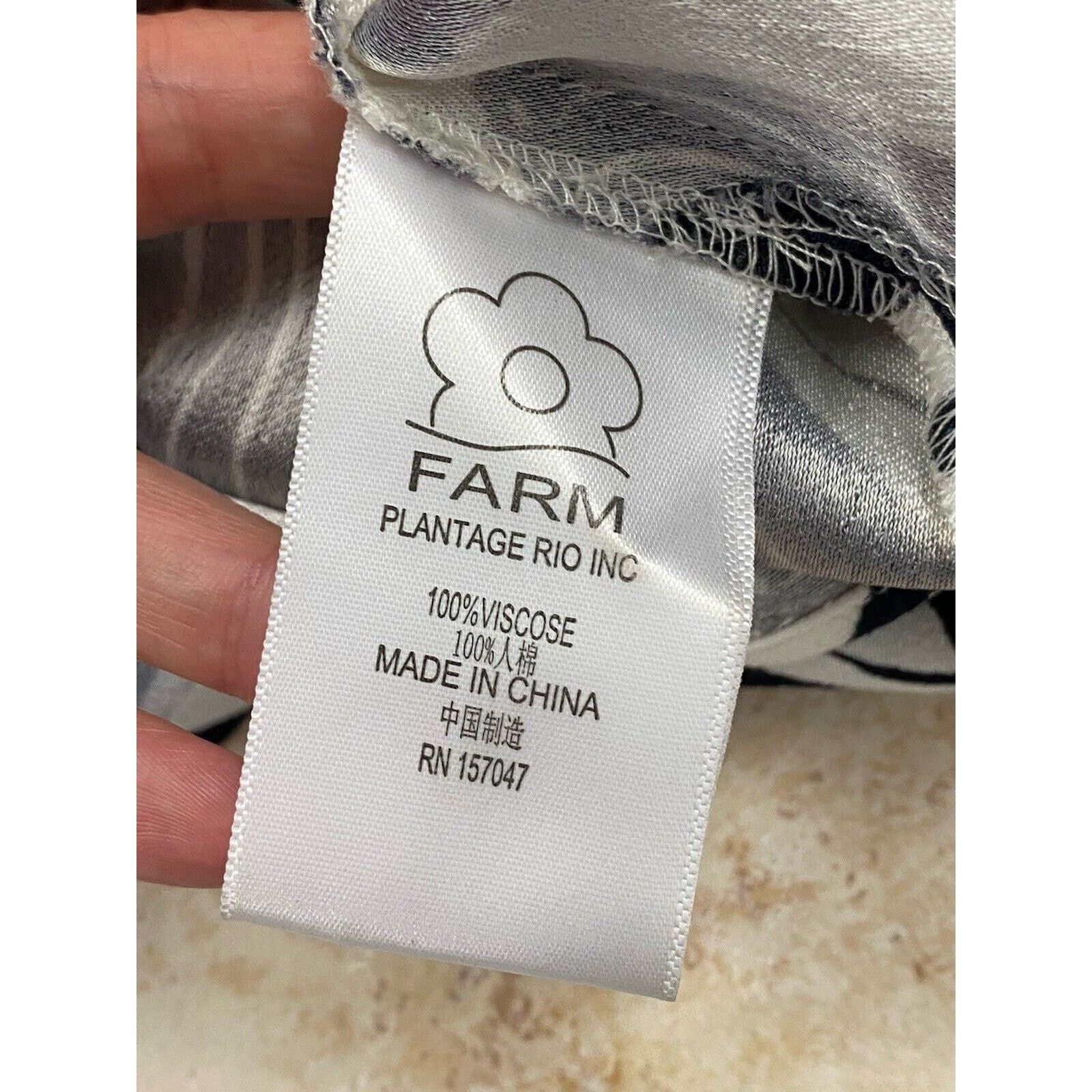 Farm Rio Farm Rio Maxi Dress V-Neck Black White Alien UFO Tropical Size S / US 4 / IT 40 - 13 Thumbnail