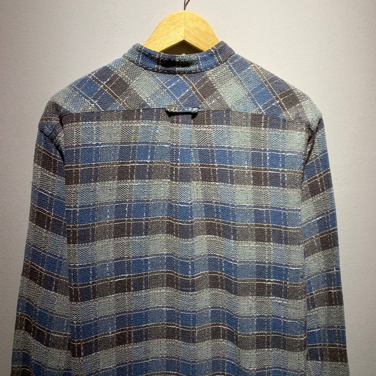 Marlboro Marlboro Classic Plaid Sashiko Band Collar Button Up Shirt Size US L / EU 52-54 / 3 - 4 Thumbnail