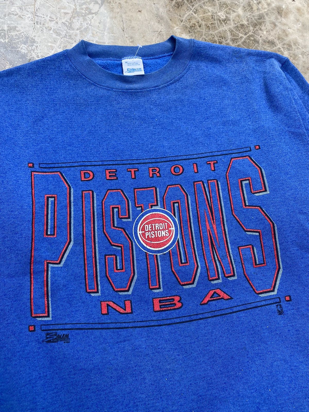 NBA × Salem Sportswear × Vintage Vintage 1995 Detroit Pistons Sweatshirt Size US M / EU 48-50 / 2 - 3 Thumbnail