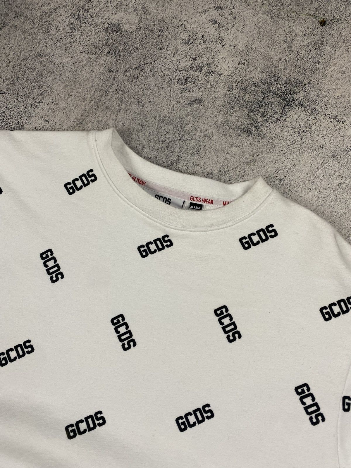 GCDS Rare GCDS Monogram Big Logo Hype Sweatshirt Size US L / EU 52-54 / 3 - 11 Thumbnail