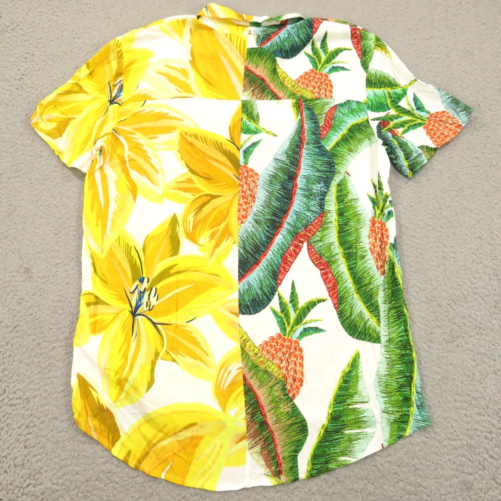 Farm Rio Farm Rio Shirt Women Small Viscose Azaela Forest Hawaiian Vacation Button Collar Size S / US 4 / IT 40 - 5 Thumbnail