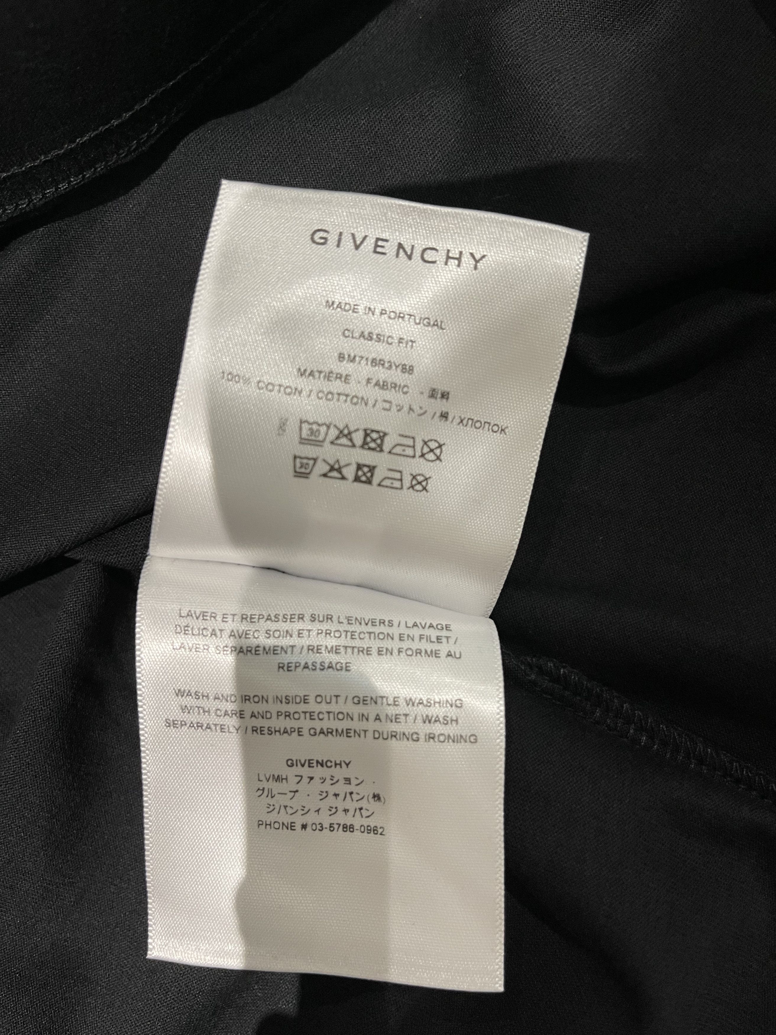 Givenchy Givenchy Embrodiery T Shirt Size US XL / EU 56 / 4 - 8 Thumbnail