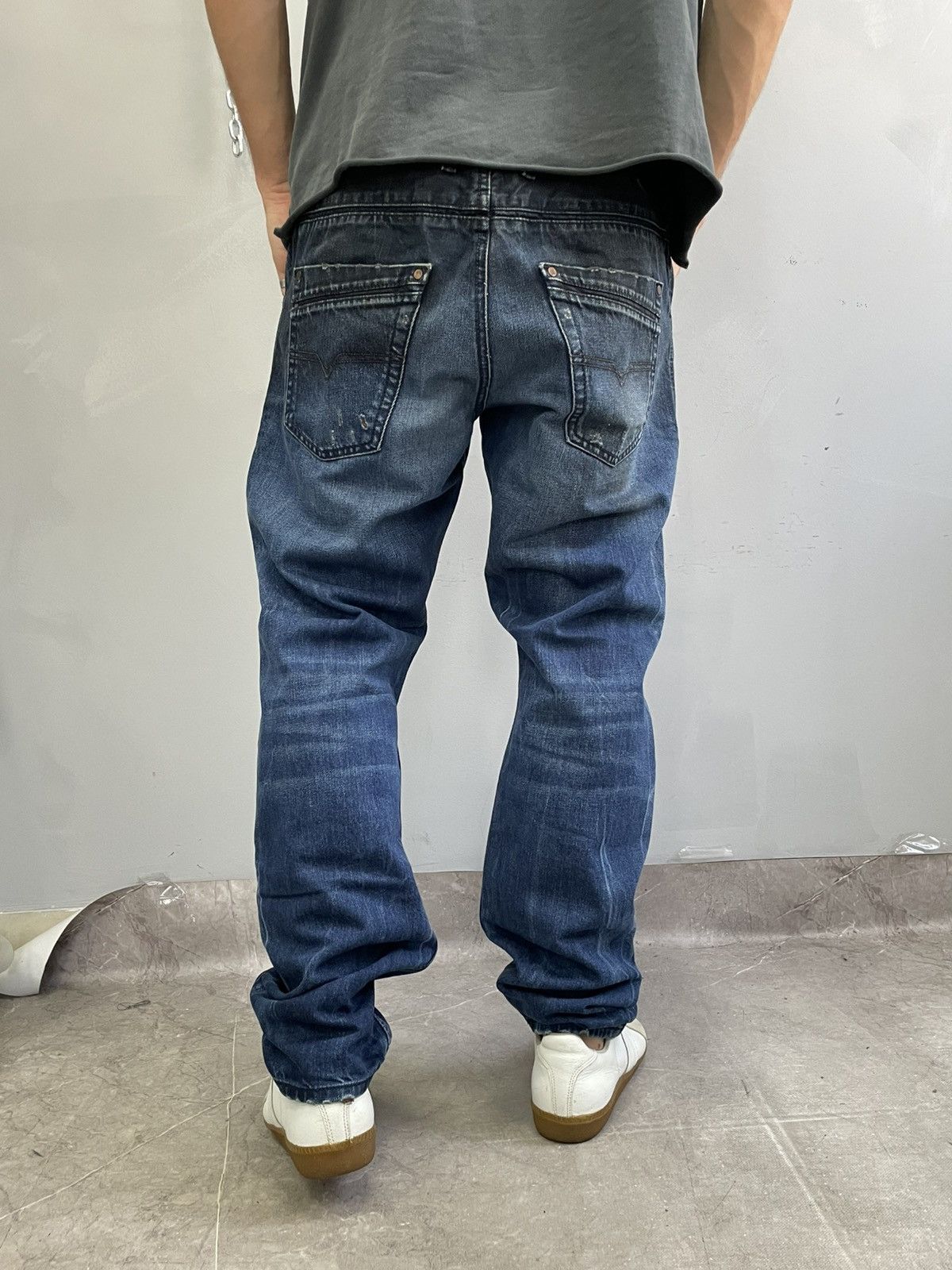 Diesel Diesel washed Distressed y2k jeans pants hype Size US 34 / EU 50 - 11 Thumbnail