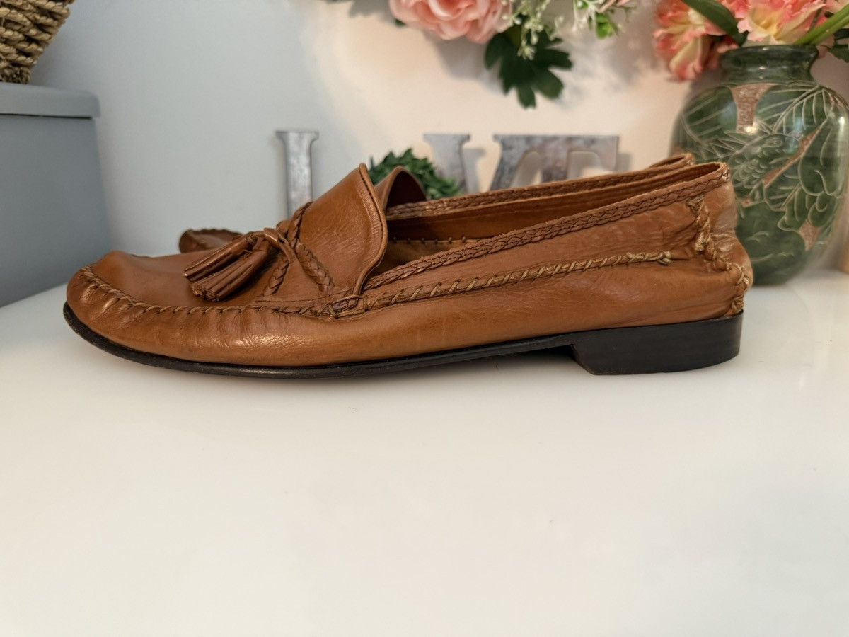 Bragano Bragano Italy Leather Tasseled Loafers 10.5 M Cognac Brown Size US 10.5 / EU 43-44 - 9 Thumbnail