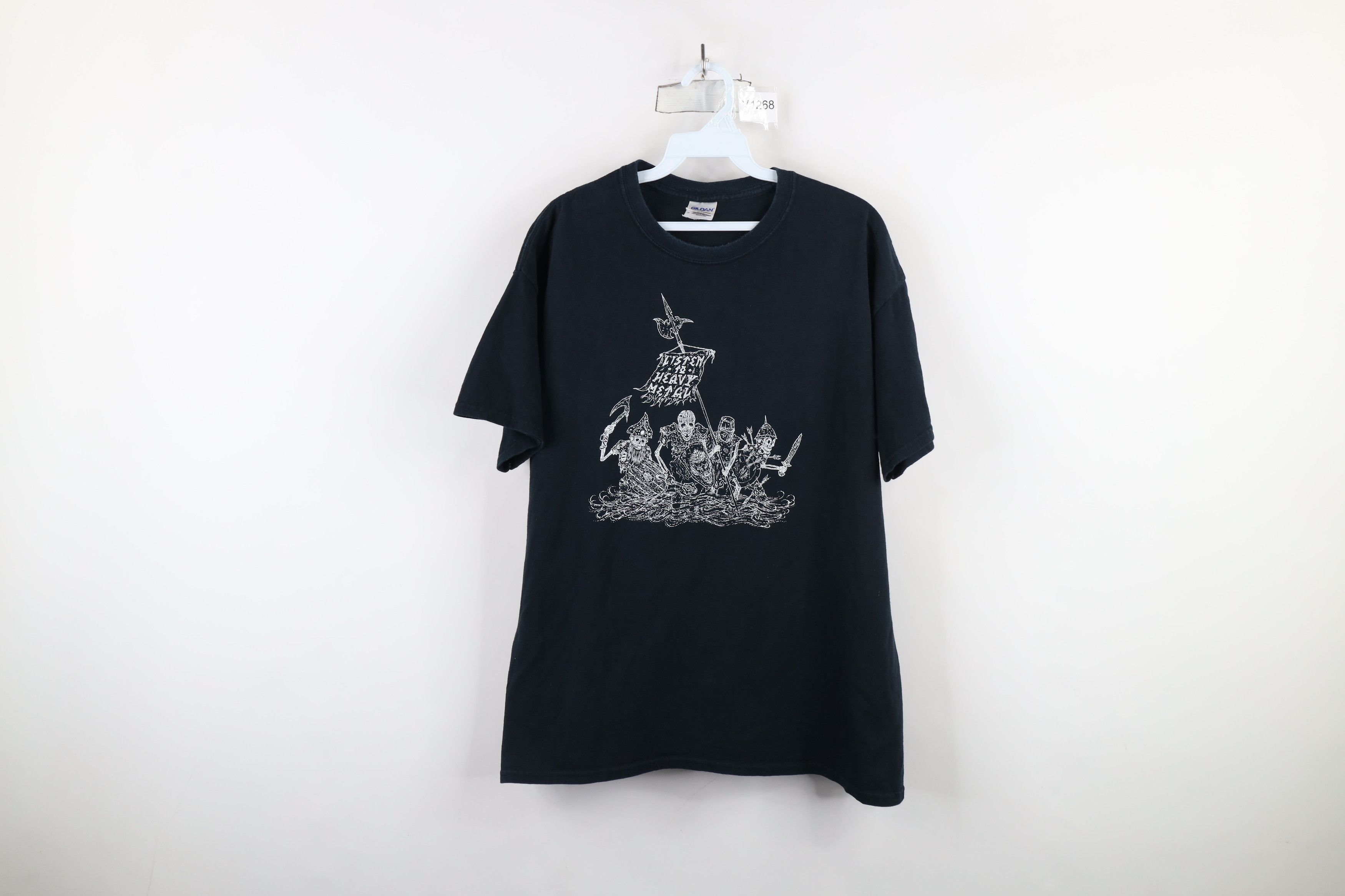 Vintage Vintage 90s Y2K Heavy Metal Club Zombie Skeleton T-Shirt Size US L / EU 52-54 / 3 - 1 Thumbnail