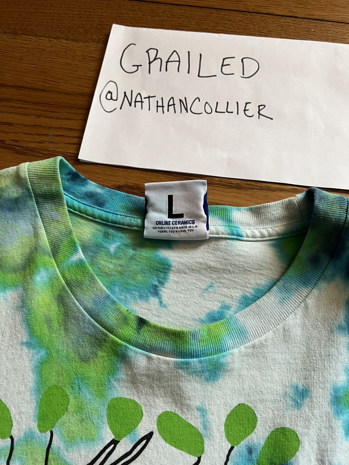 Online Ceramics Online Ceramics Walk in the Woods T Shirt size L custom dye Size US L / EU 52-54 / 3 - 2 Thumbnail