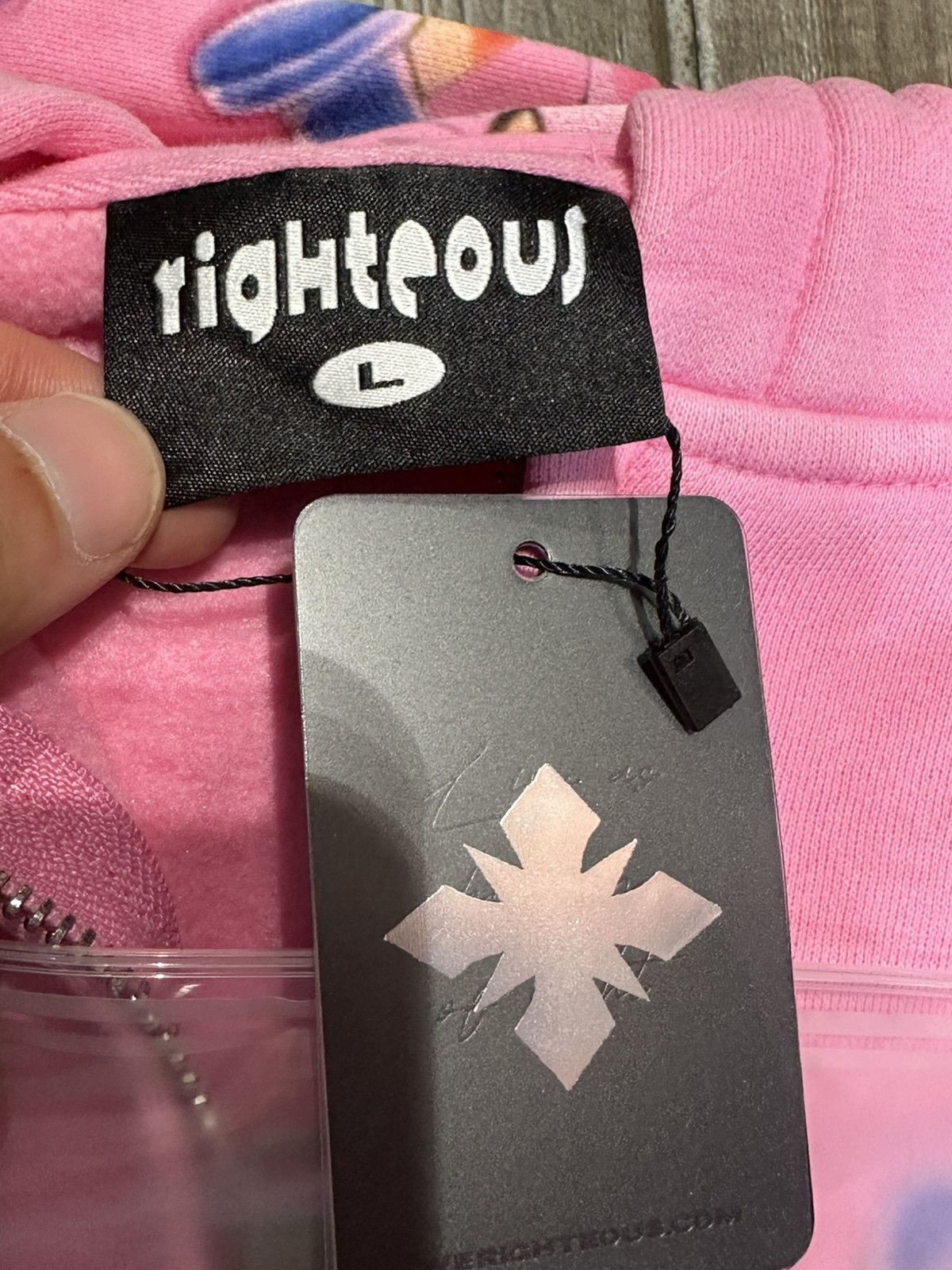 Other Righteous Risen King Zip Up Hoodie Pink Size US L / EU 52-54 / 3 - 4 Thumbnail