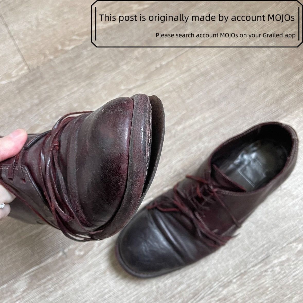 Guidi Sz 41 Guidi 992 Dark Red Derby mojos332 Size US 8 / EU 41 - 6 Thumbnail
