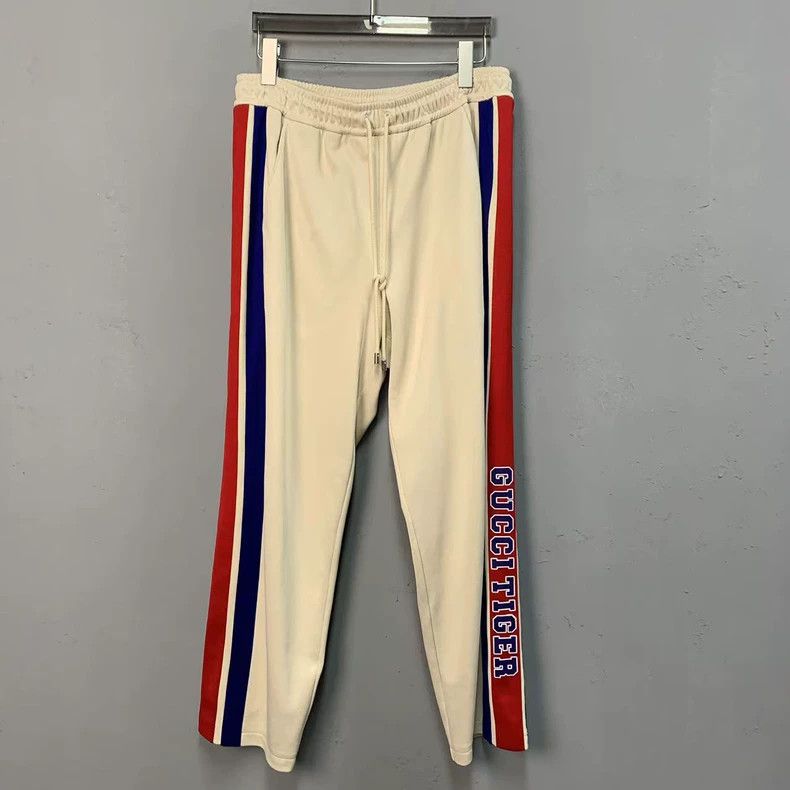 Gucci Size M Striped printed sports pants 2503-Nextarrow