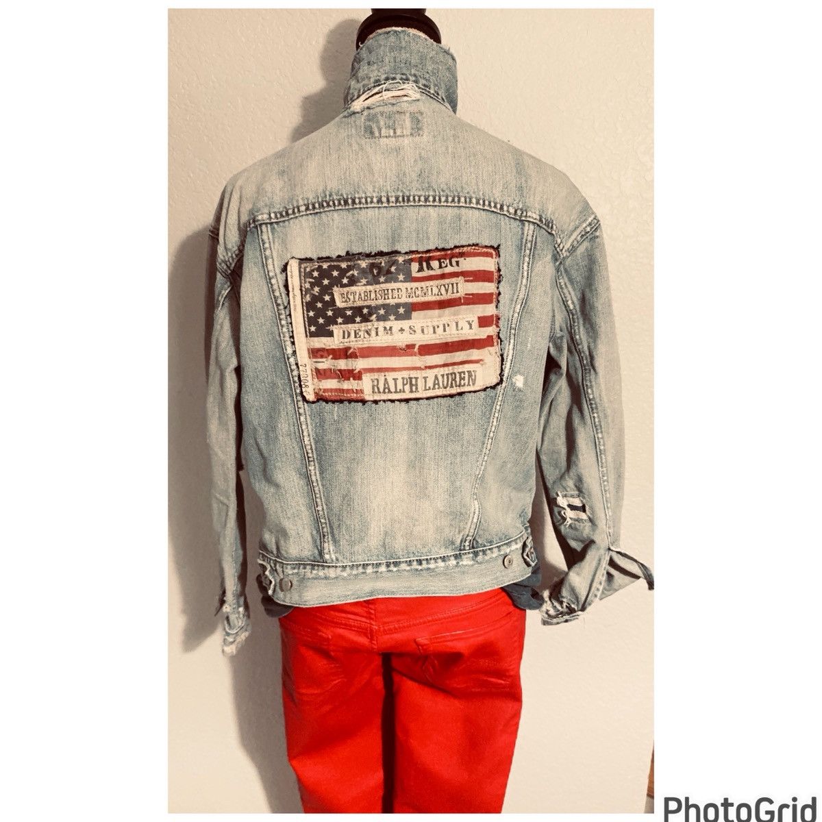 Denim & Supply Ralph Lauren RL Denim and Supply Distressed Denim Jacket. Rare! Size L / US 10 / IT 46 - 1 Thumbnail