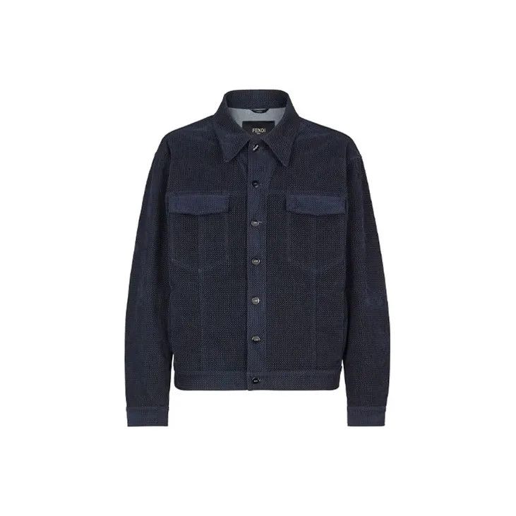 Fendi o1s1wg111224 Denim Jacket in Blue Size US L / EU 52-54 / 3 - 1 Thumbnail