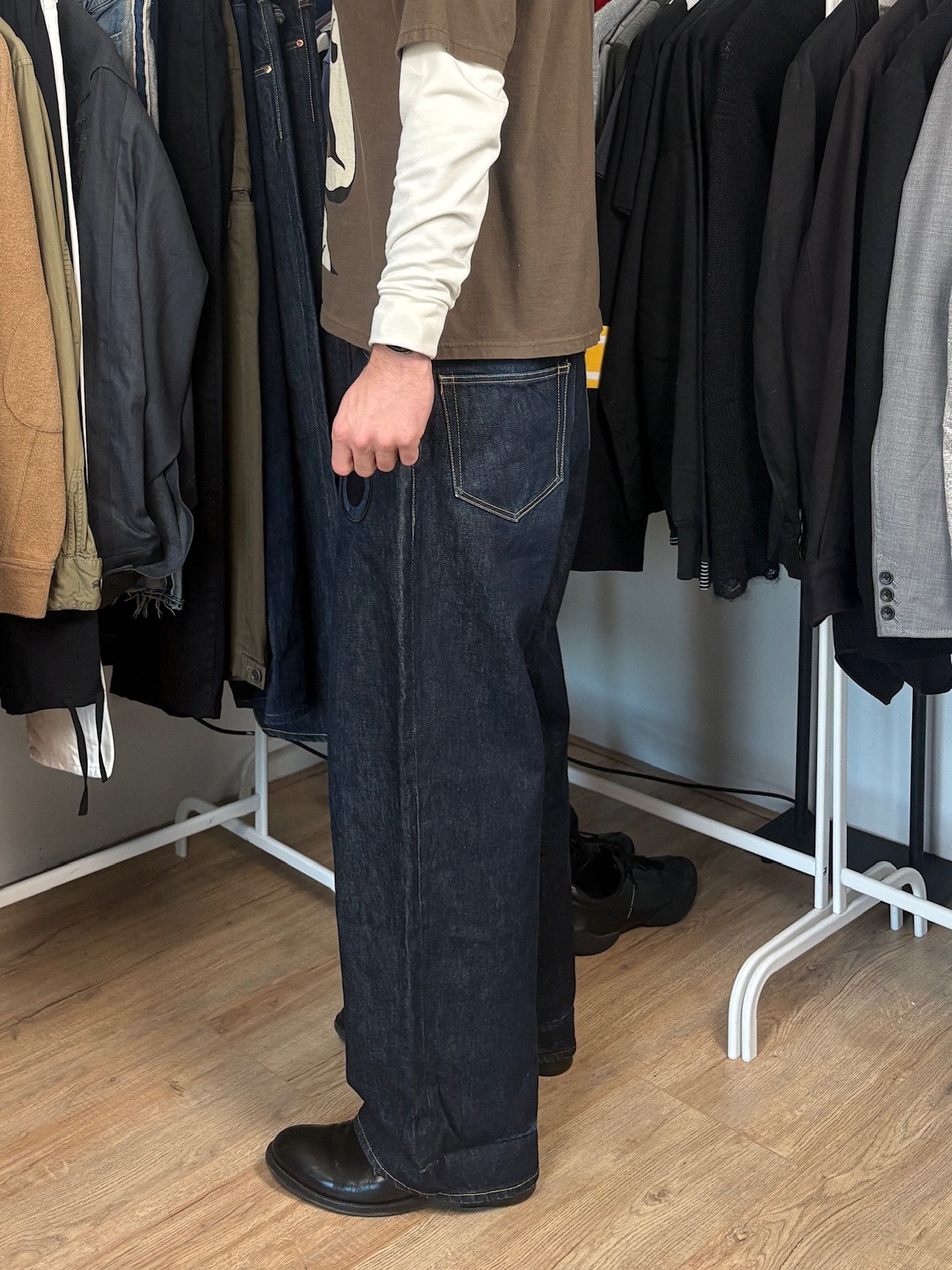 Facetasm Facetasm Wide Leg Jeans Indigo Size US 32 / EU 48 - 4 Thumbnail