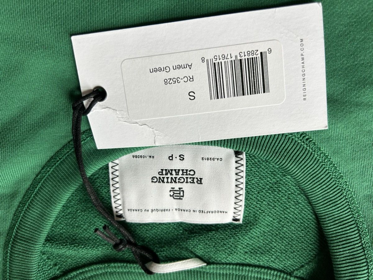 Reigning Champ Reigning Champ Lightweight Terry Slim Sweatshirt Amen Green Size US S / EU 44-46 / 1 - 2 Thumbnail